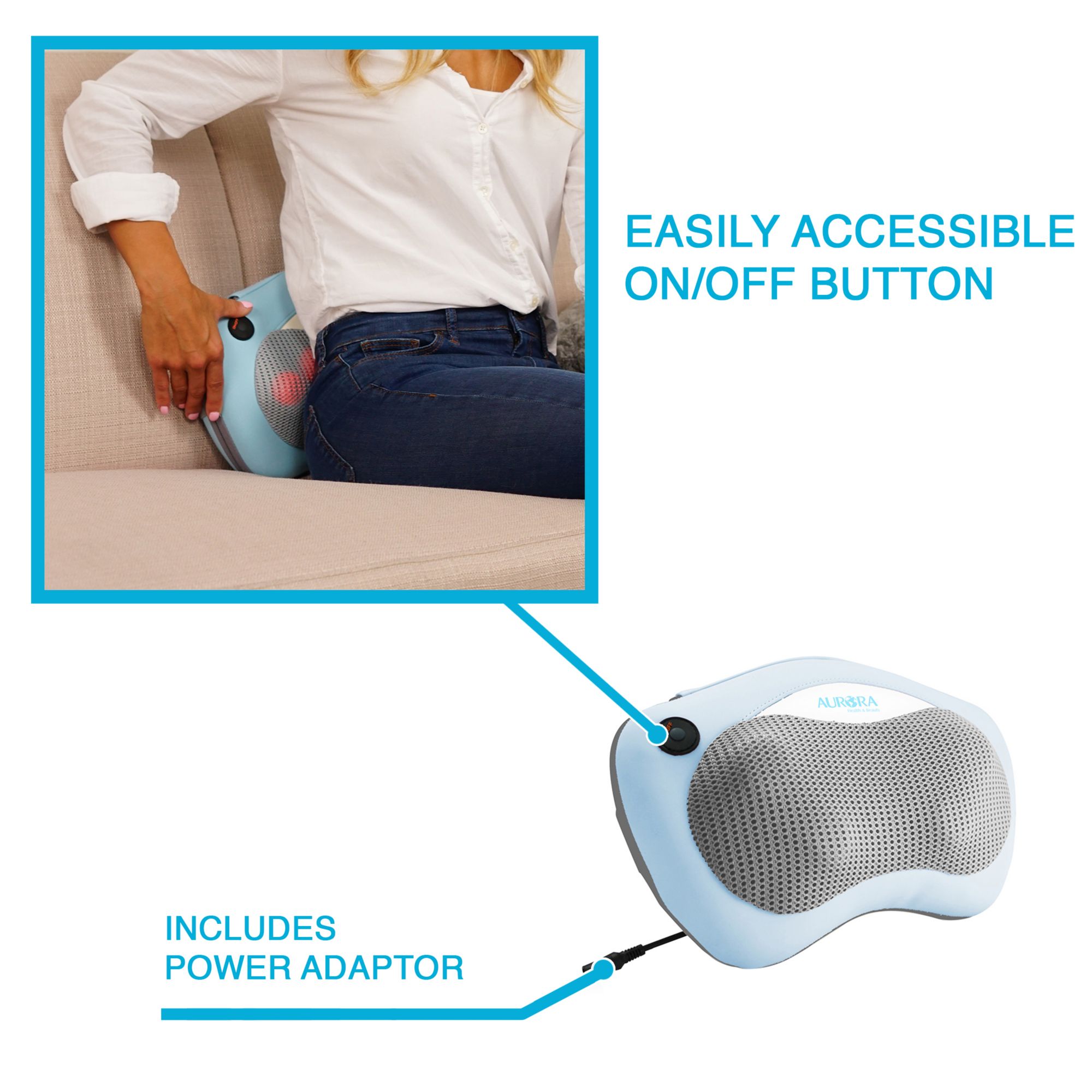 Aurora Shiatsu Massager Pillow product image