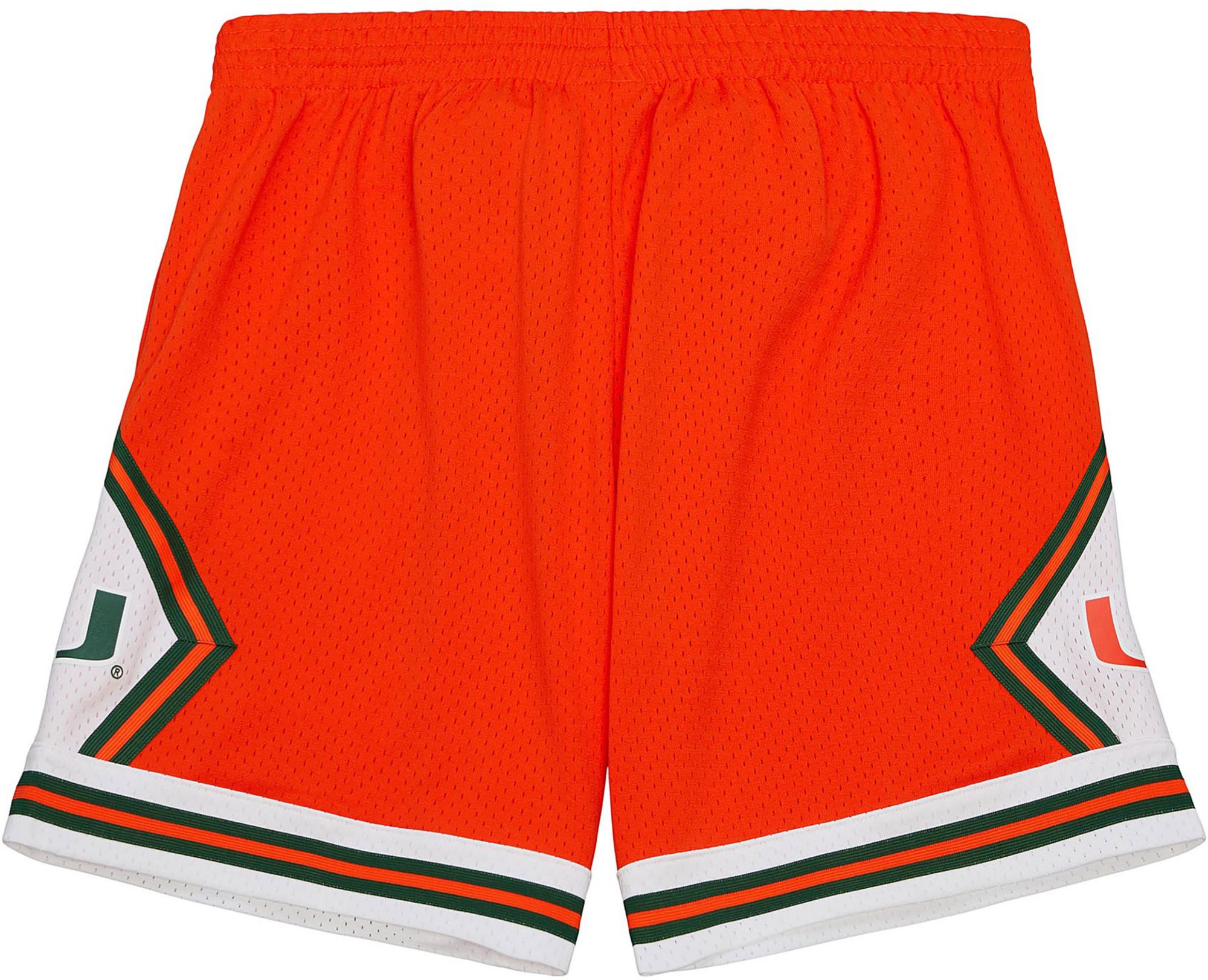 Mitchell & Ness Men's Miami Hurricanes Orange 1992 Swingman Shorts product image