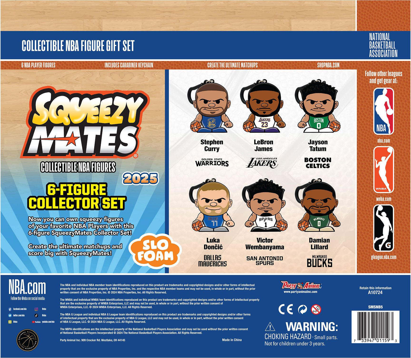 Party Animal NBA Squeezymates Gift Set product image