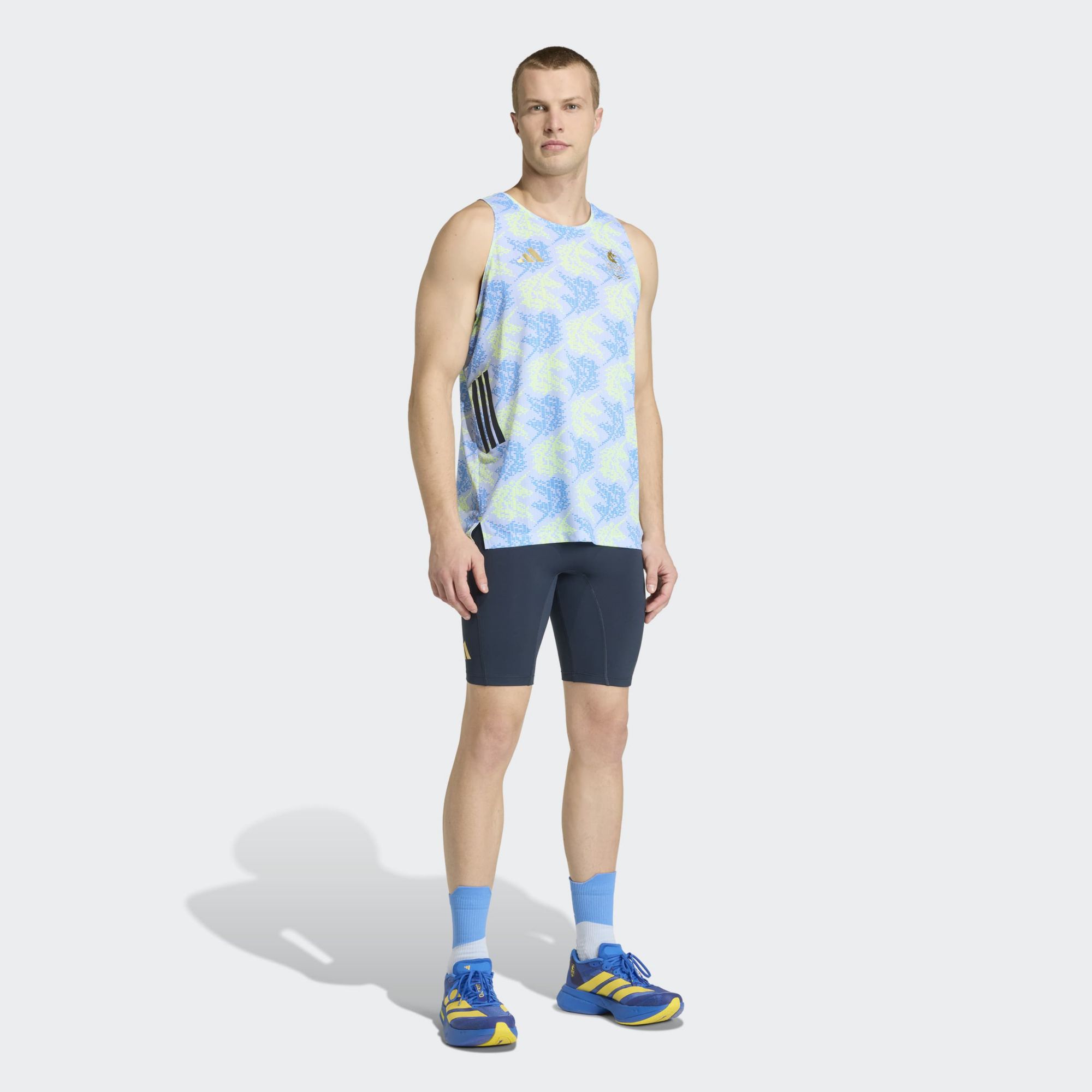 adidas Men's Boston Marathon 2026 Allover Print Tank Top product image
