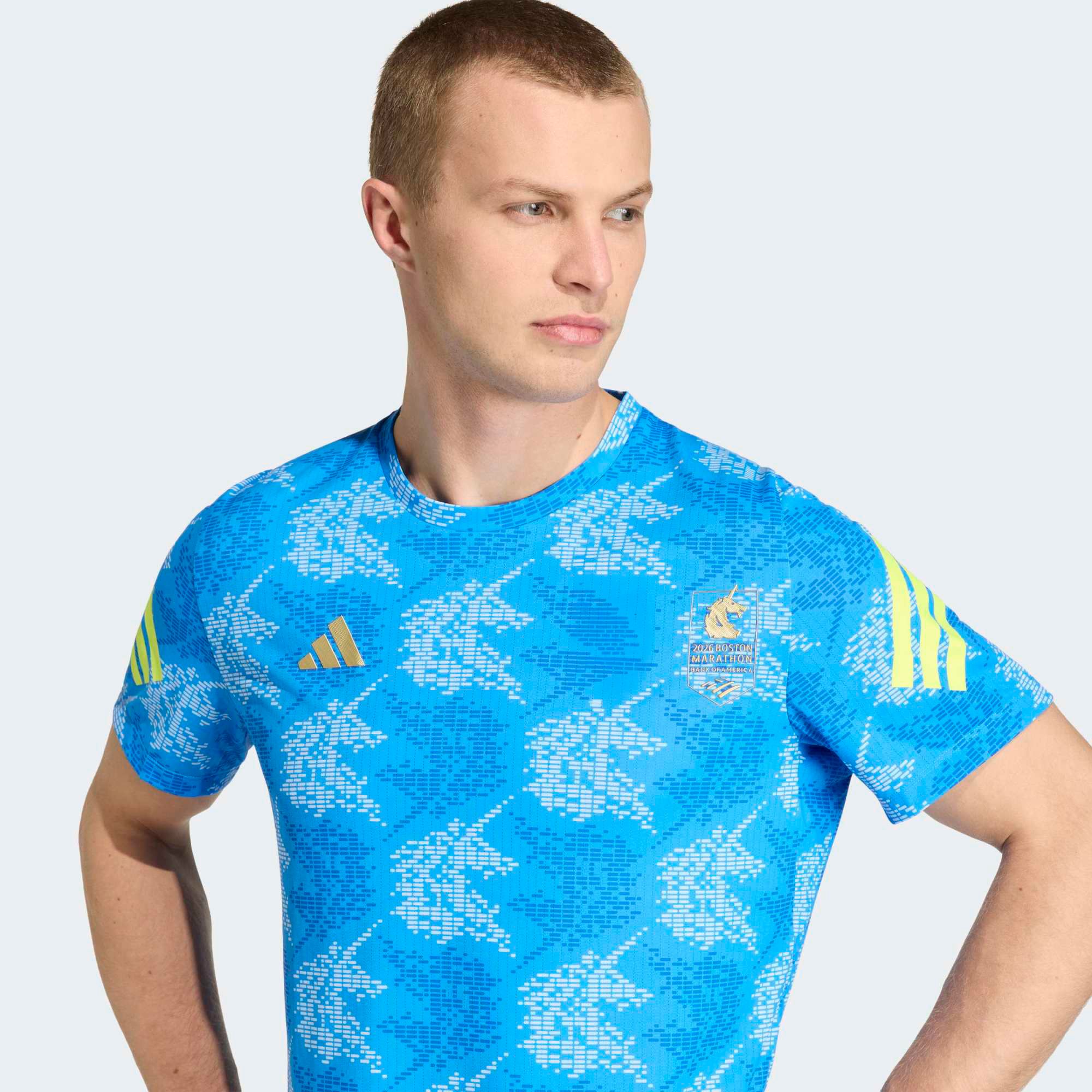 adidas Men's Boston Marathon 2026 Allover Print T-Shirt product image