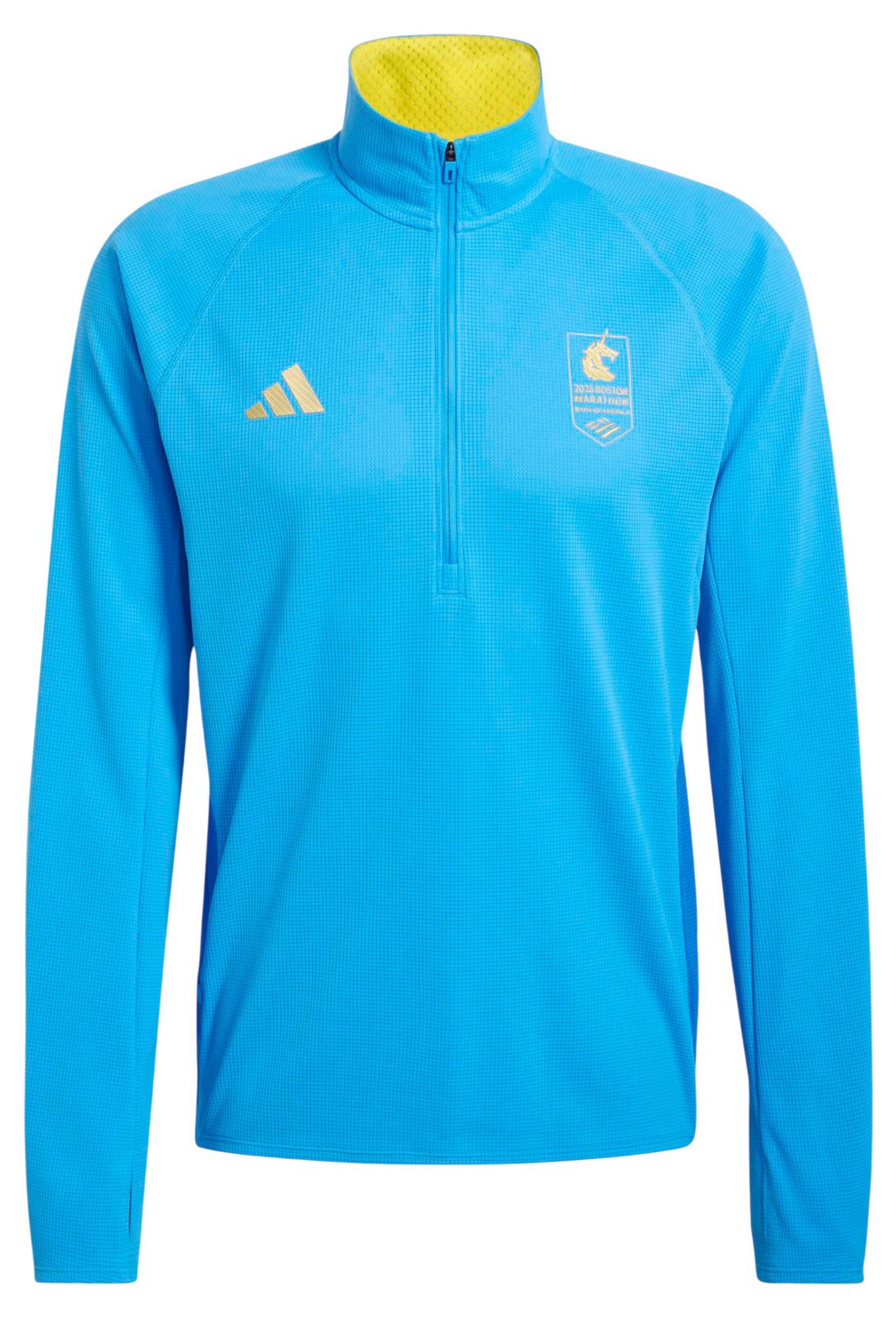 adidas Men's Boston Marathon 2026 1/2 Zip Long Sleeve Shirt product image