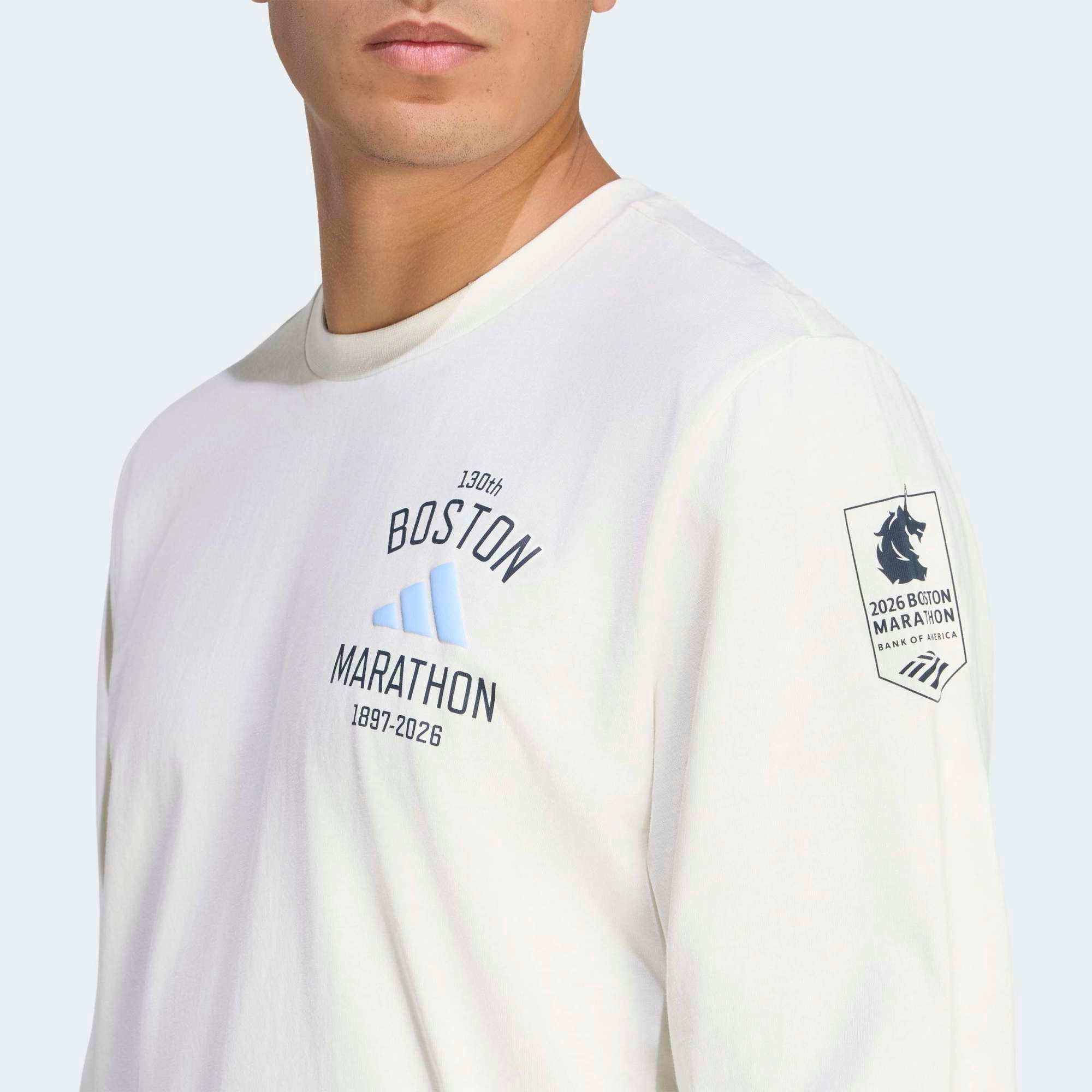 adidas Men's Boston Marathon 2026 Long Sleeve Graphic T-Shirt product image