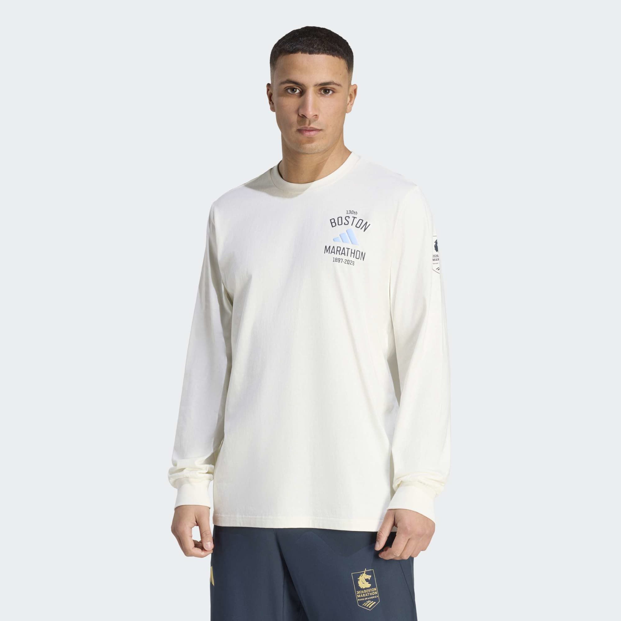 adidas Men's Boston Marathon 2026 Long Sleeve Graphic T-Shirt product image
