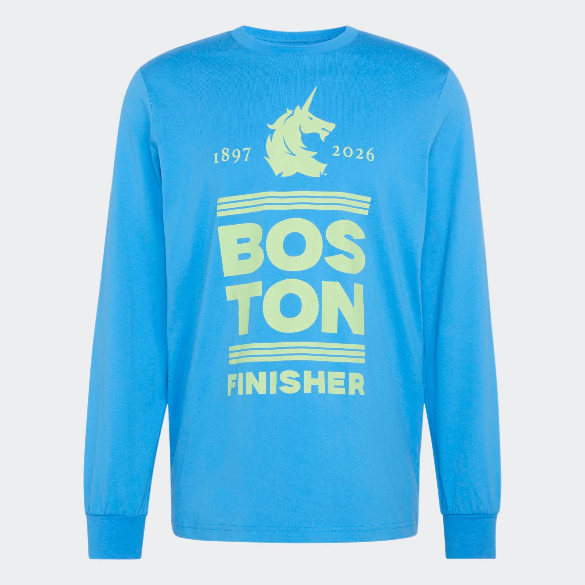 adidas Men's Boston Marathon 2026 Finisher Long Sleeve Graphic T-Shirt product image