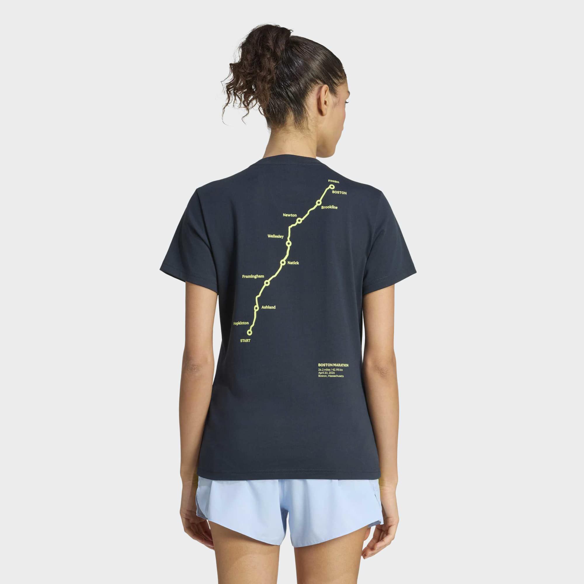 adidas Women's Boston Marathon 2026 Map Graphic T-Shirt product image
