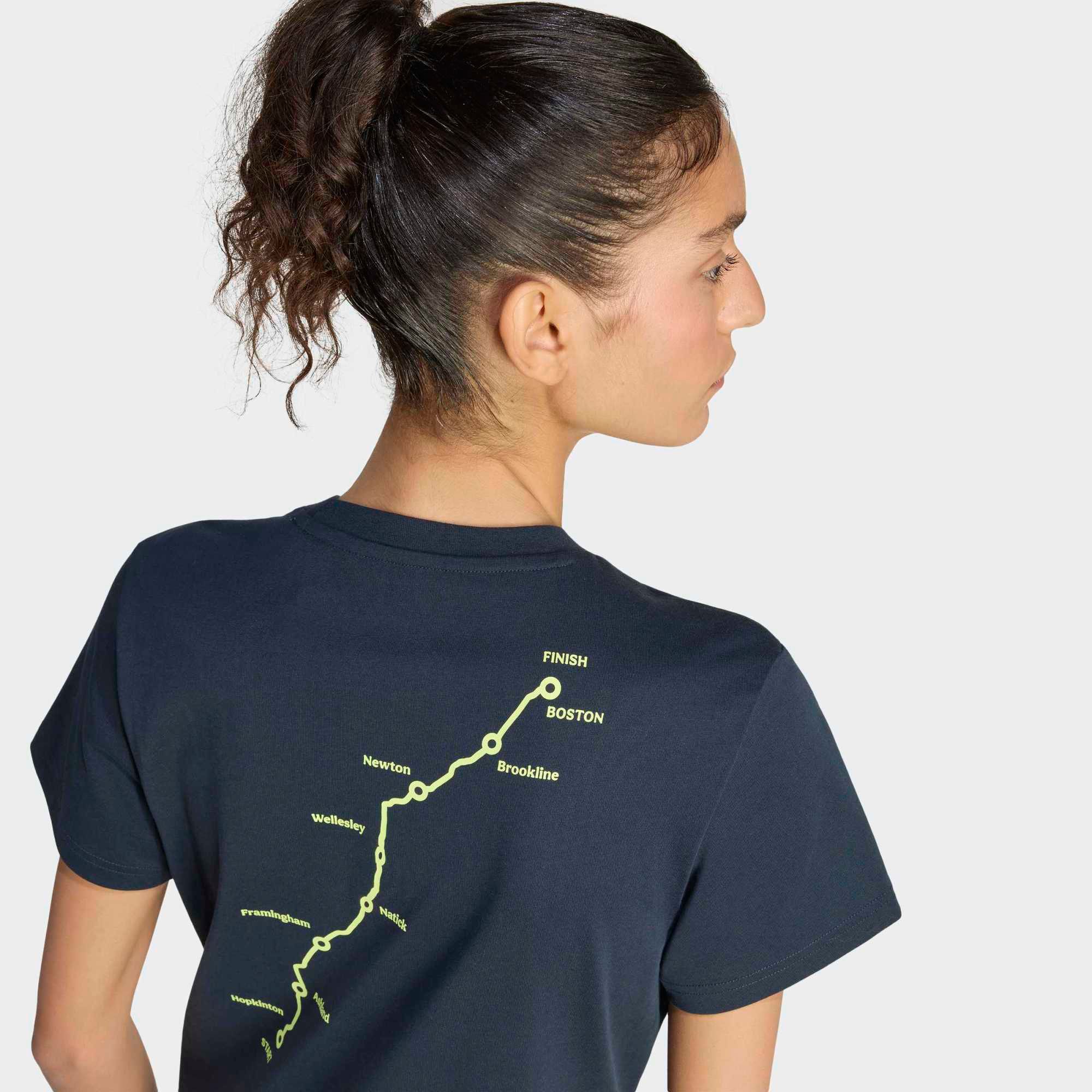 adidas Women's Boston Marathon 2026 Map Graphic T-Shirt product image