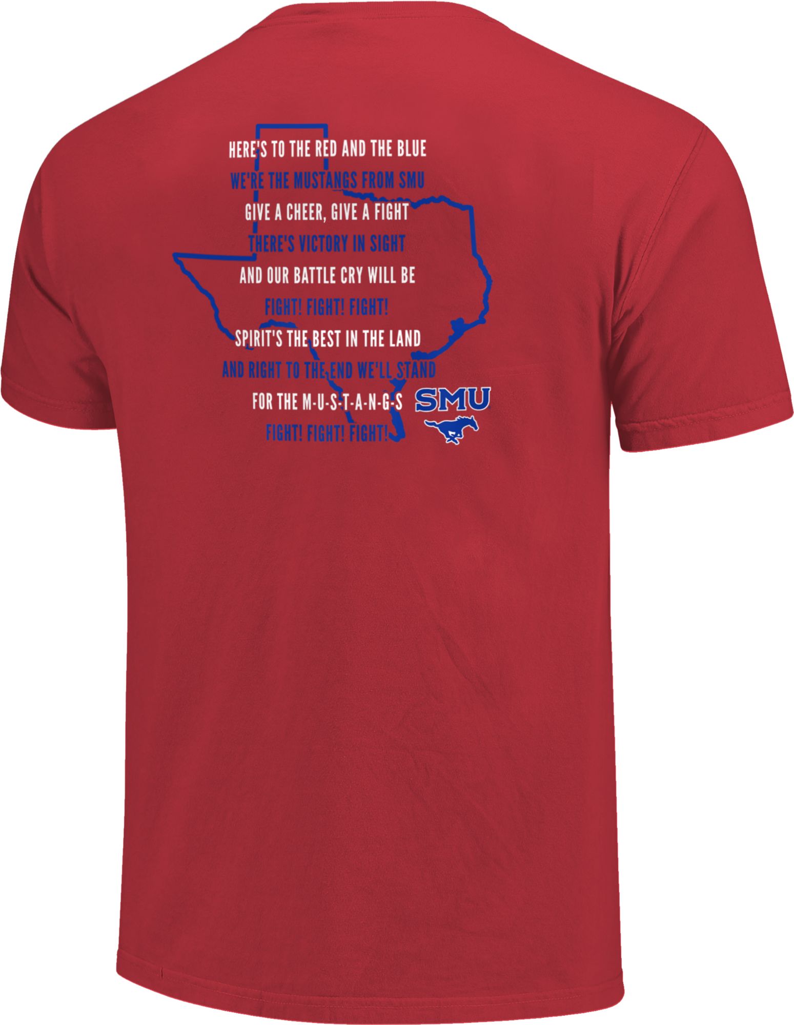Image One Men's Southern Methodist Mustangs Red Fight Song T-Shirt product image