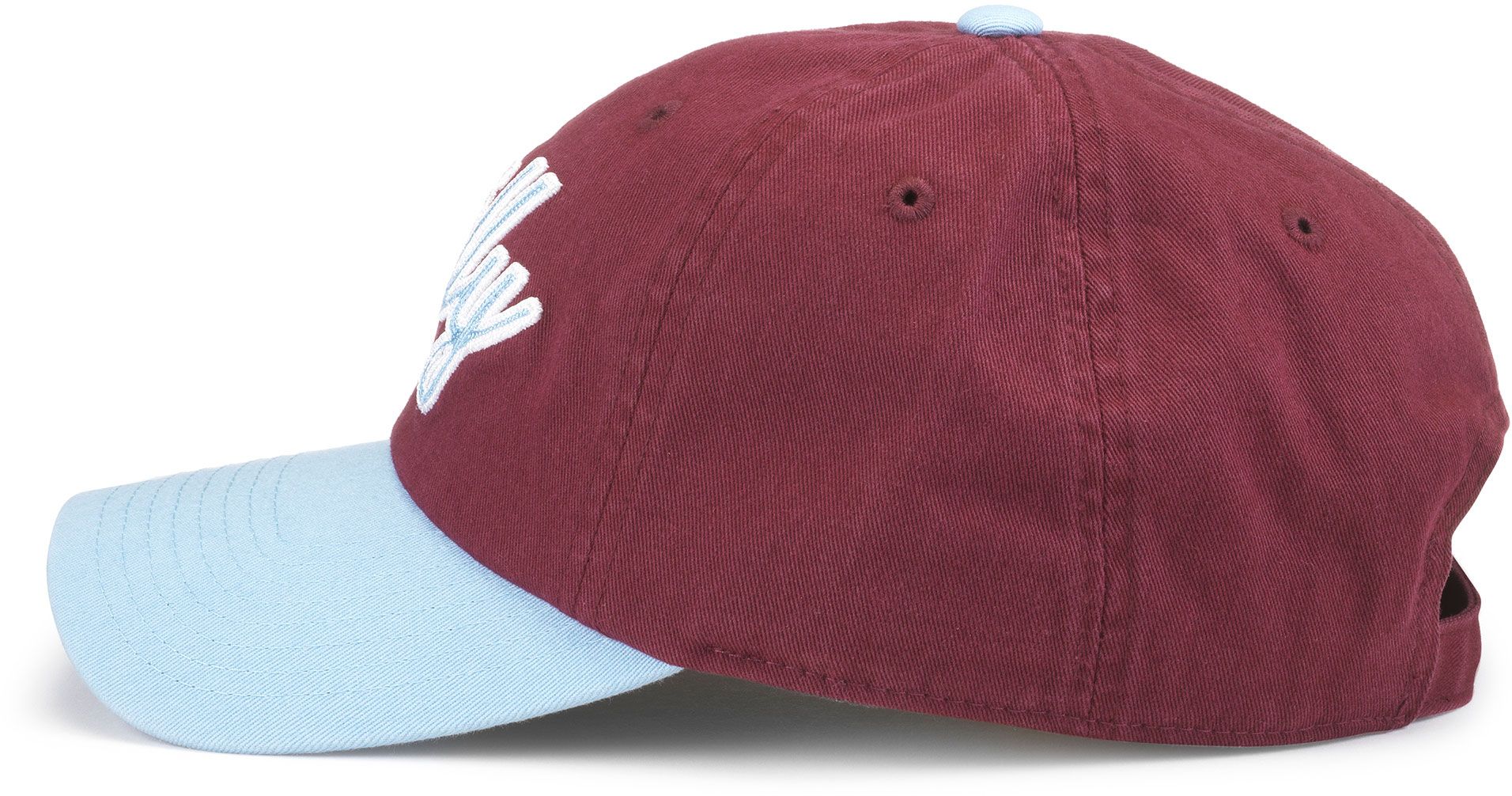 American Needle Adult Philadelphia 2 Tone Script Maroon Dad Hat product image
