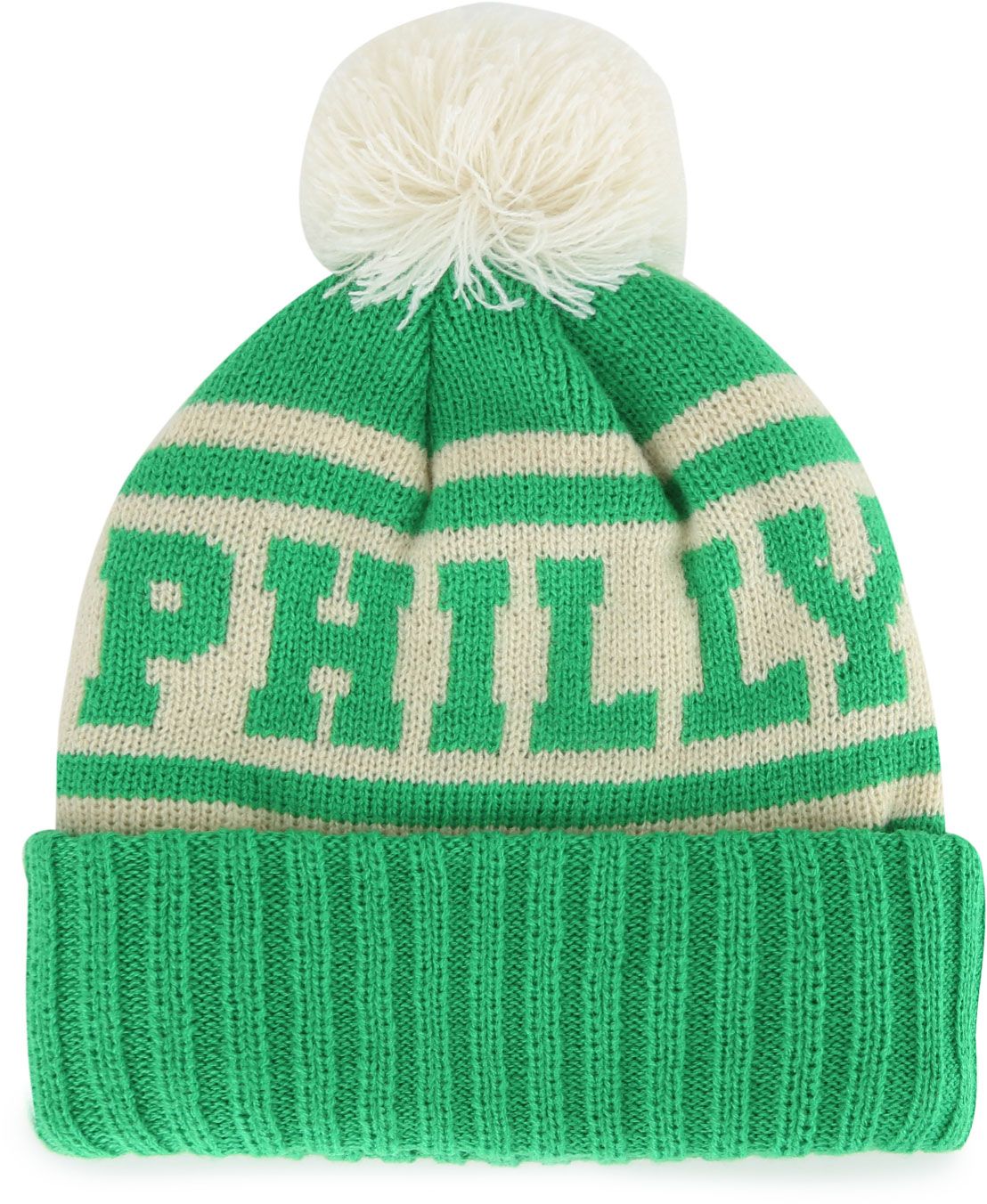 American Needle Adult Philadelphia Pom Green Beanie product image