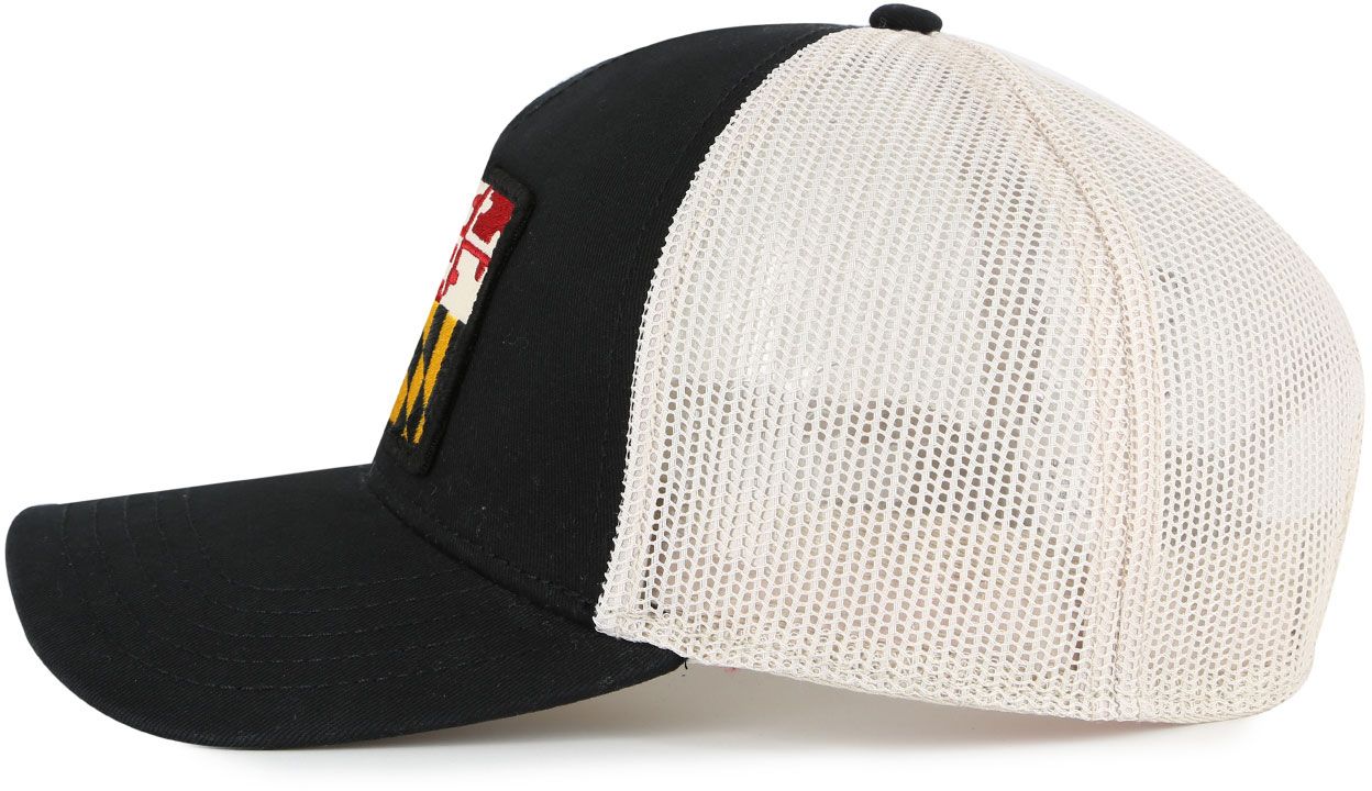 American Needle Adult Maryland Flag Black Adjustable Trucker Hat product image