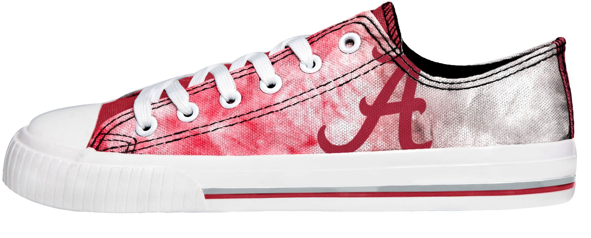 FOCO Women's Alabama Crimson Tide Low Top Tie Dye Canvas Shoes product image