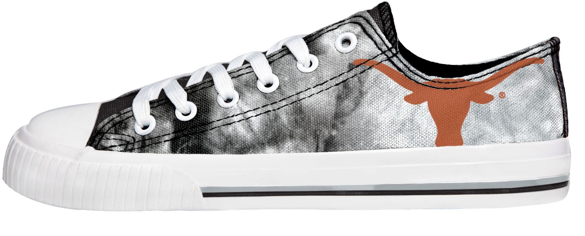 FOCO Women's Texas Longhorns Low Top Tie Dye Canvas Shoes product image