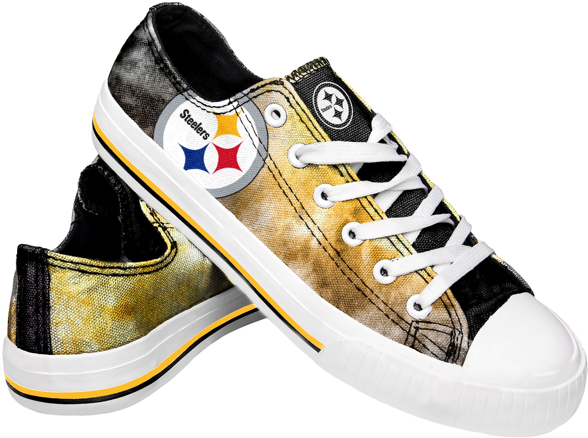FOCO Women's Pittsburgh Steelers Tie Dye Canvas Shoes product image