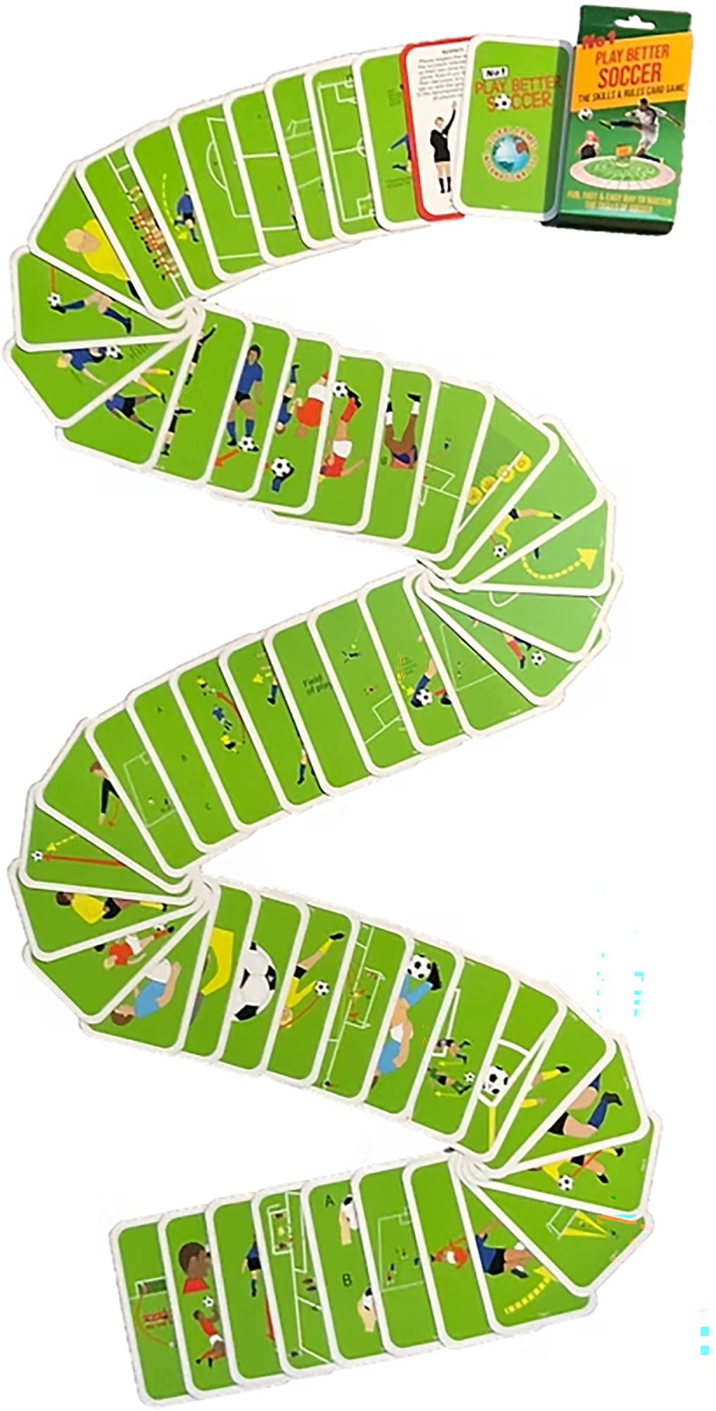 No1 Play Better Soccer Card Game product image