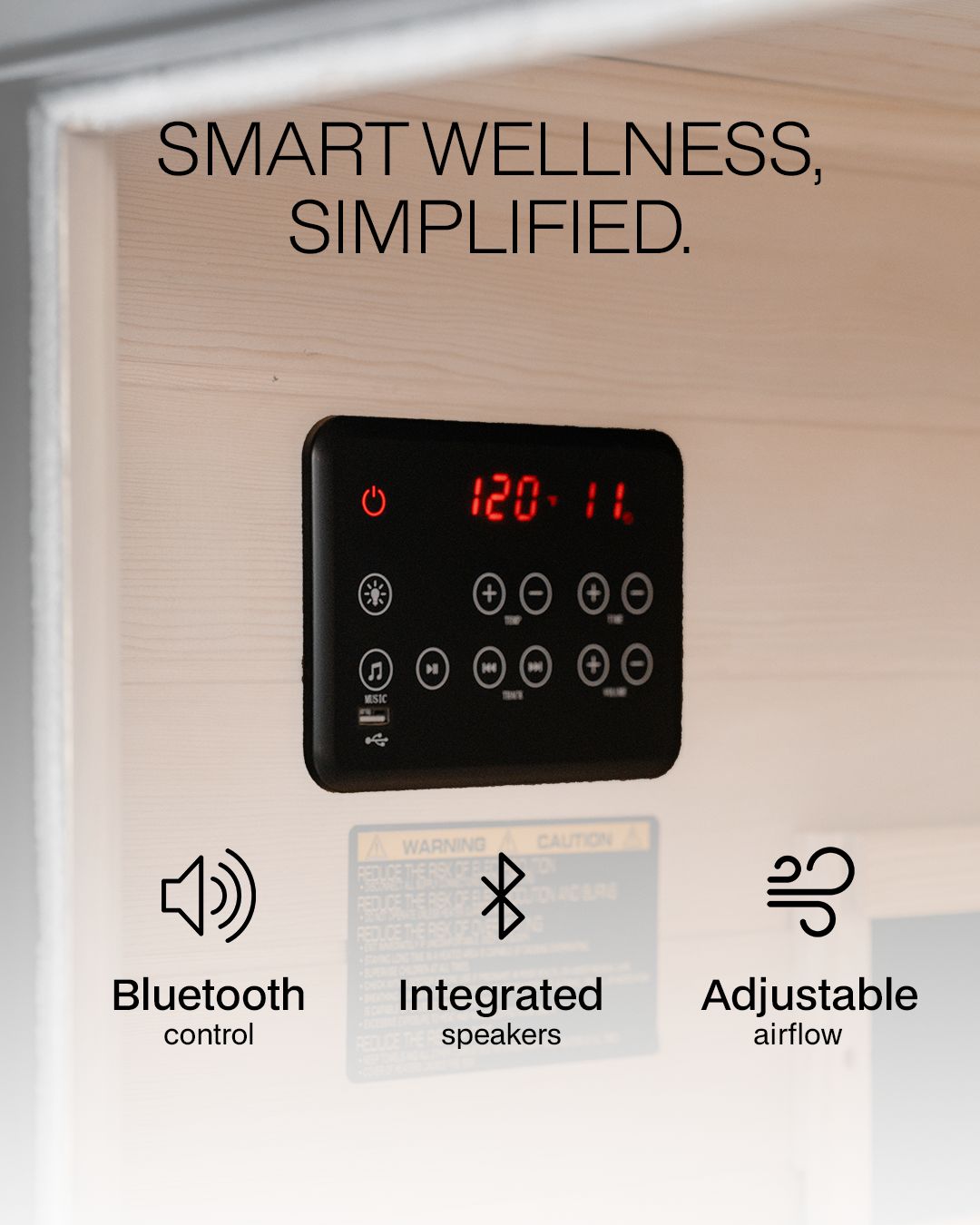 SAUNABOX Solara 1-Person Wooden Infrared Sauna product image