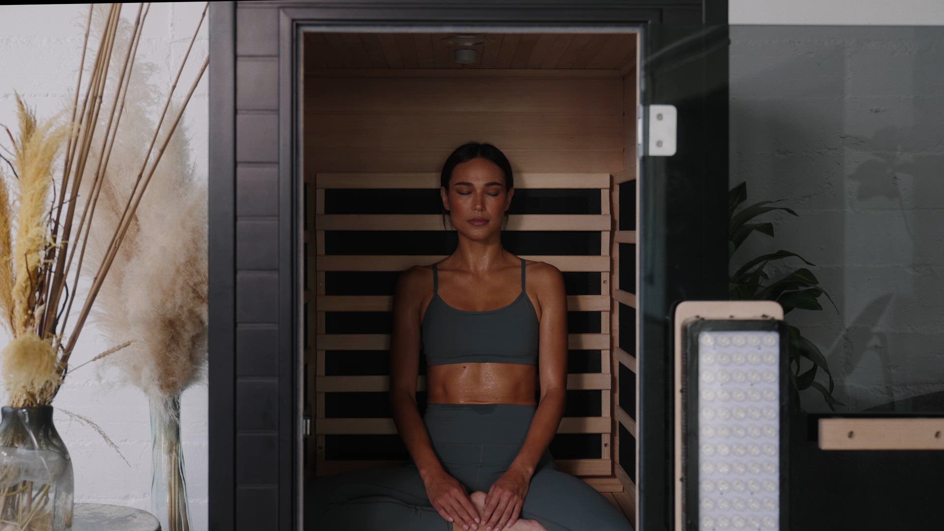 SAUNABOX Solara 1-Person Wooden Infrared Sauna product