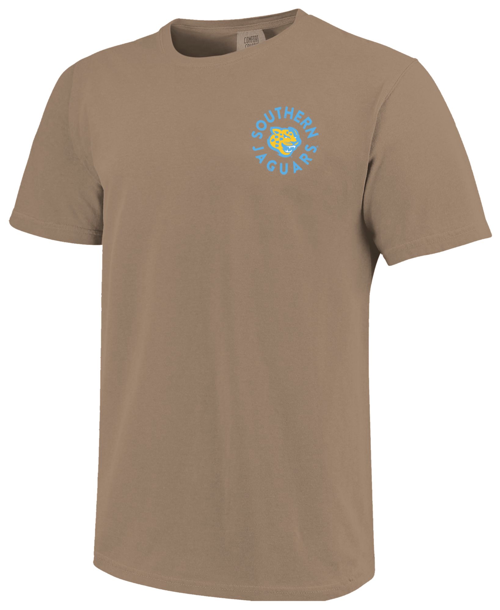 Image One Men's Southern University Jaguars Khaki Mascot Circle T-Shirt product image