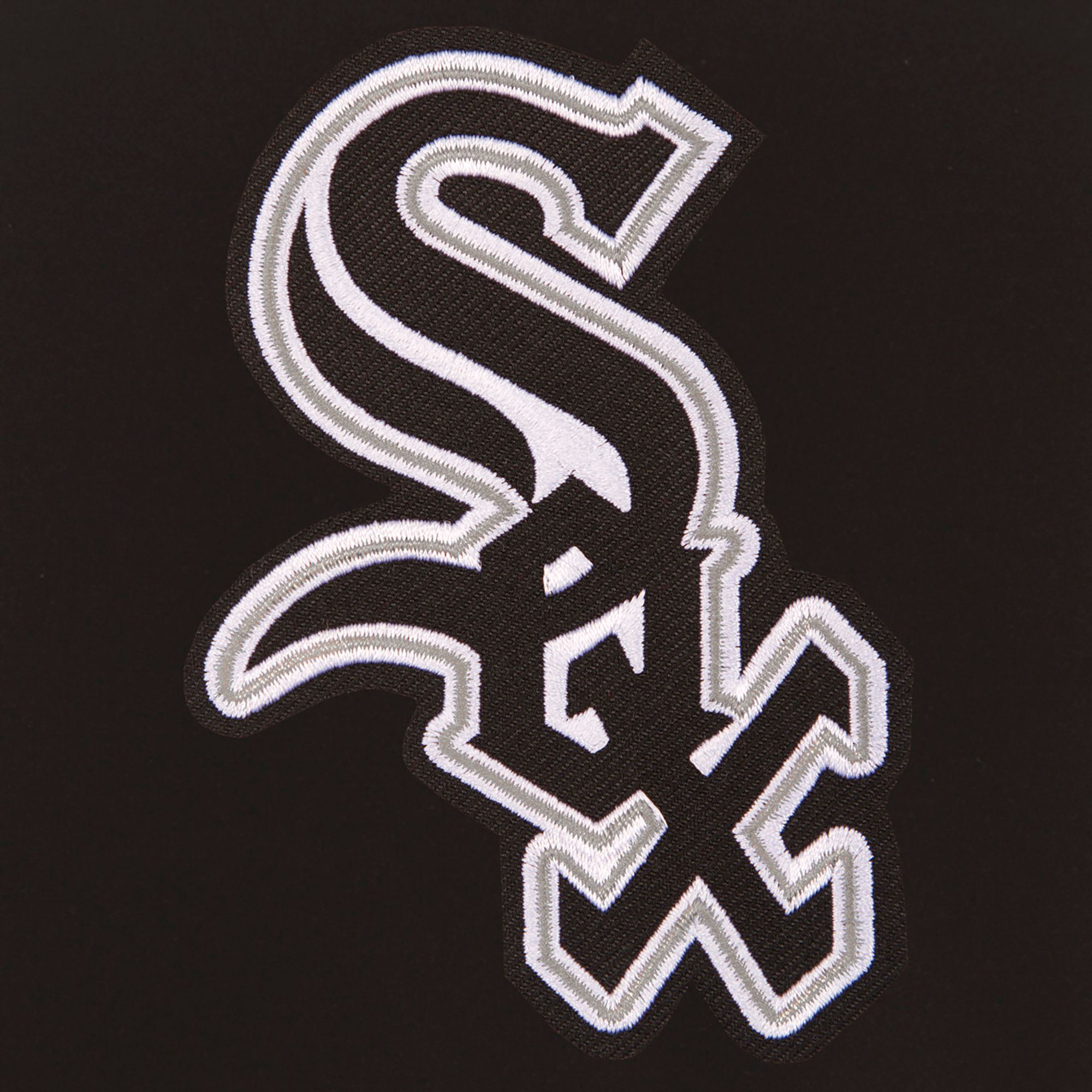 JH Design Men's Chicago White Sox Black Reversible  Varsity Jacket product image