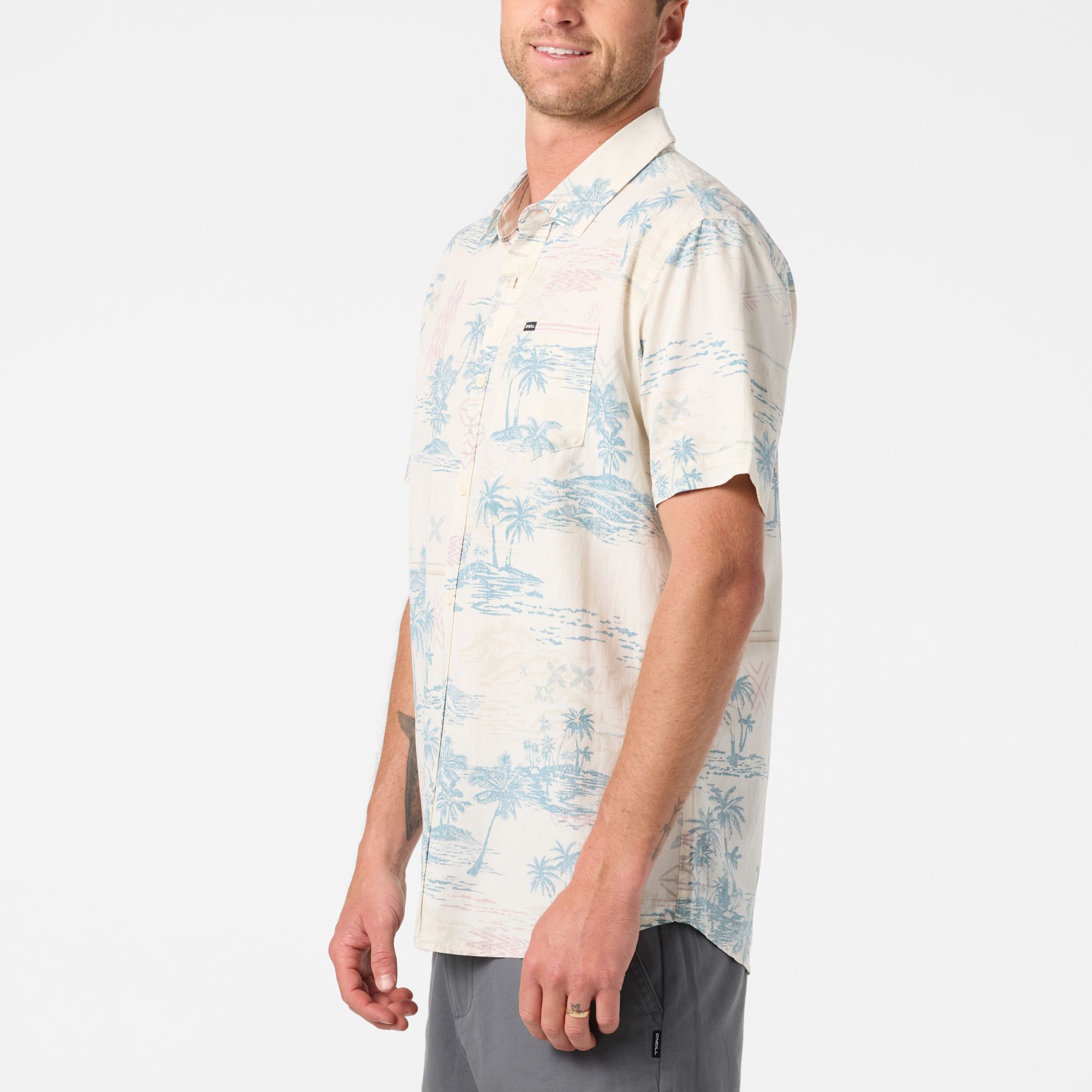 O'Neill Men's Oasis Standard Short Sleeve Woven Shirt product image