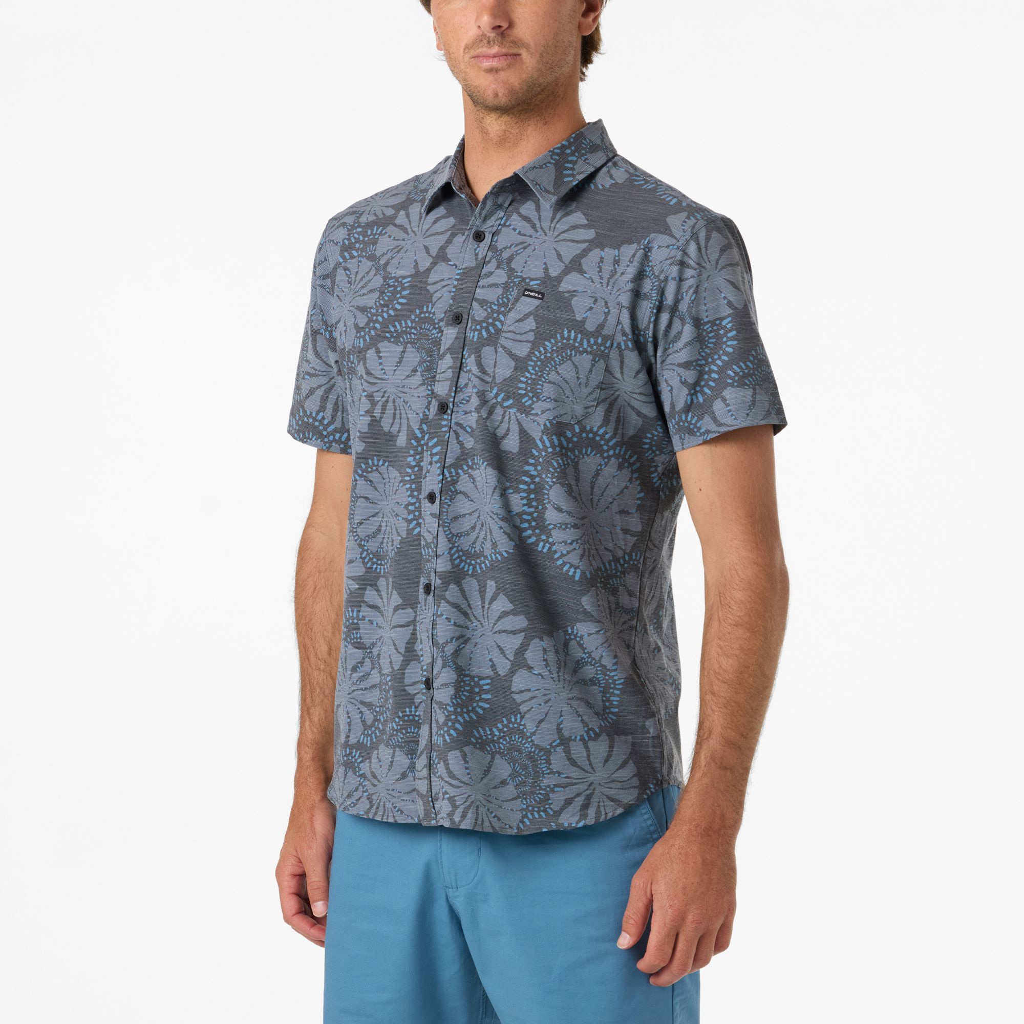 O'Neill Men's UPF Slub Standard Short Sleeve Woven Shirt product image