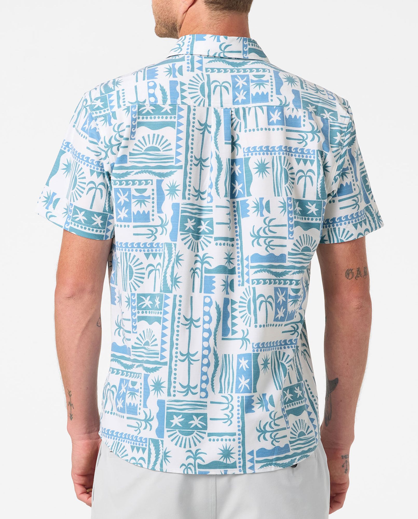 O'Neill Men's UPF Slub Standard Short Sleeve Woven Shirt product image