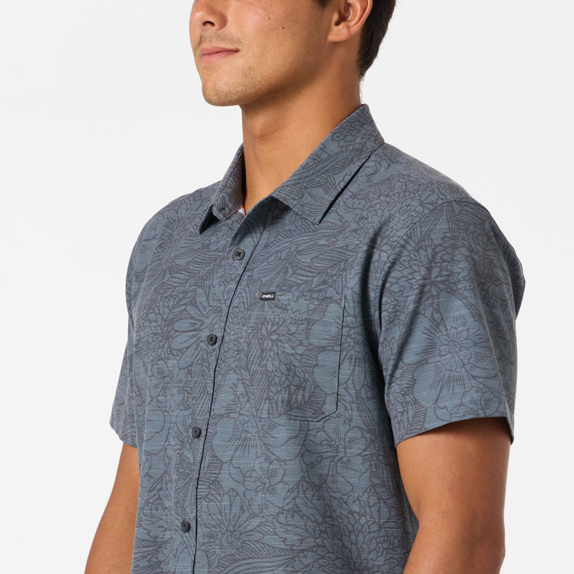 O'Neill Men's UPF Slub Standard Short Sleeve Woven Shirt product image