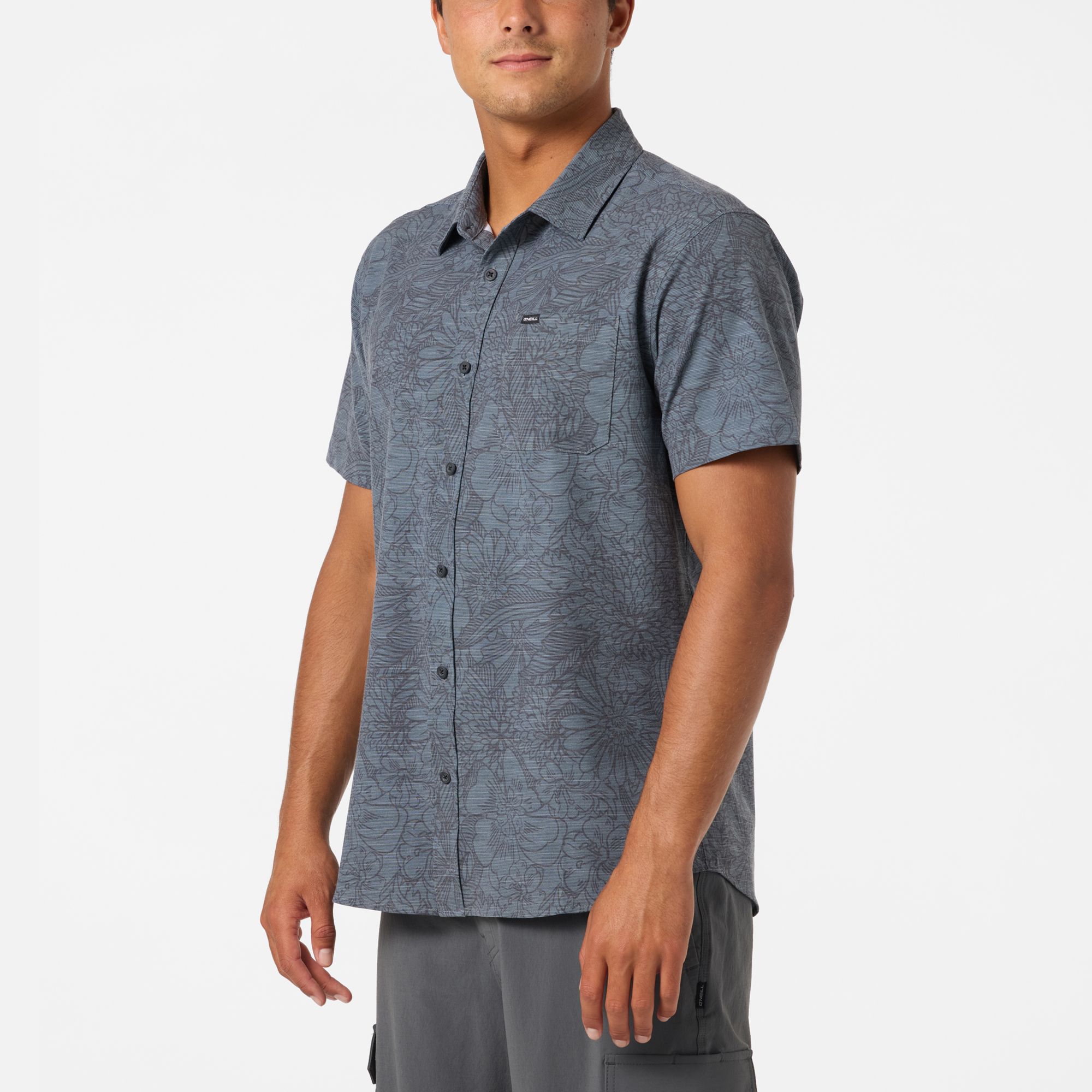 O'Neill Men's UPF Slub Standard Short Sleeve Woven Shirt product image