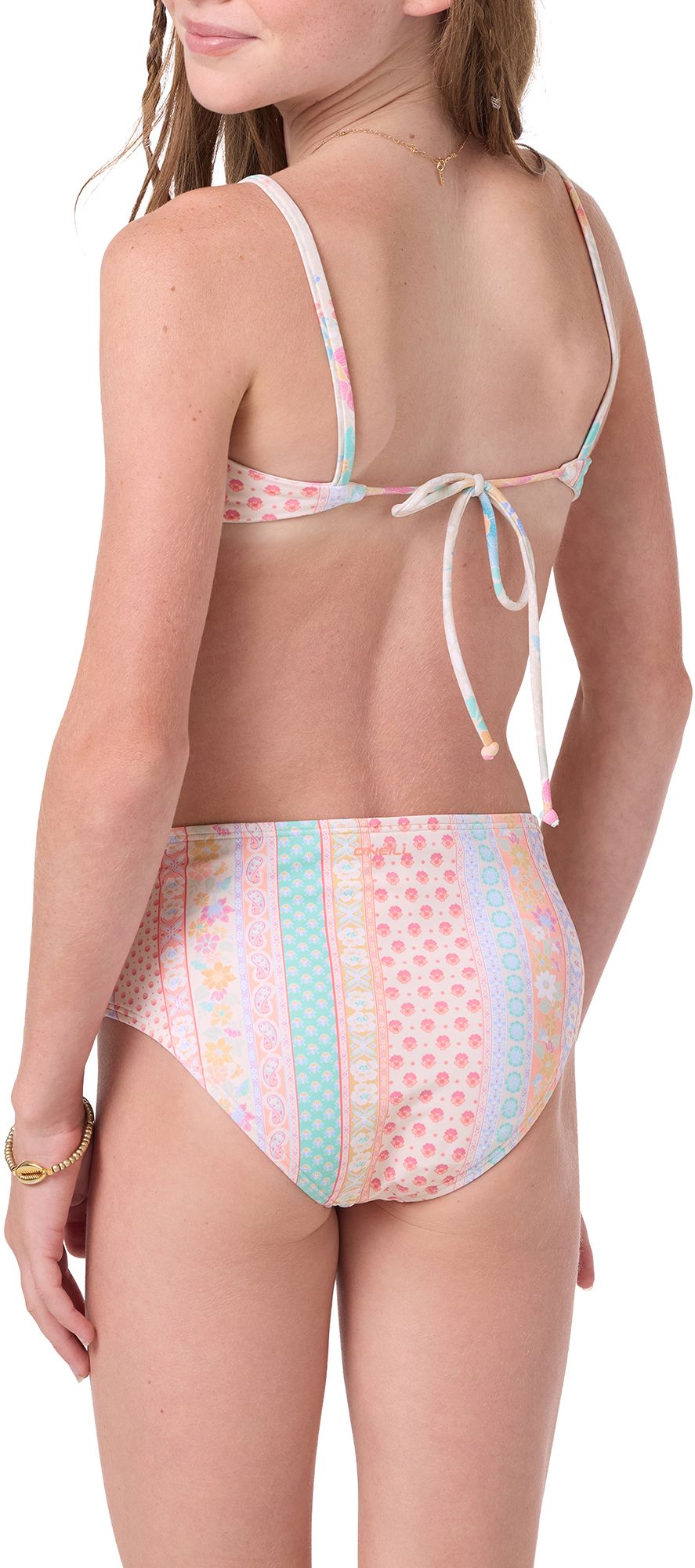 O'Neill Girls' Bali Floral Revo Tie-Back Bralette Bikini Set product image