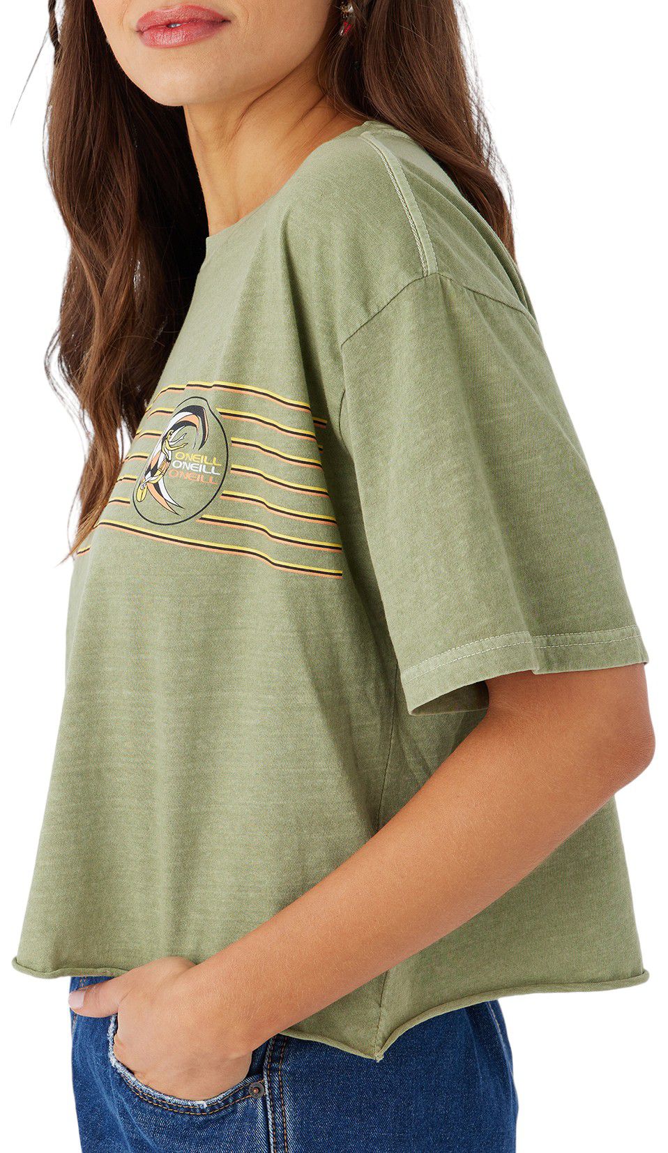 O'Neill Women's Rasta Short Sleeve Crop T-Shirt product image