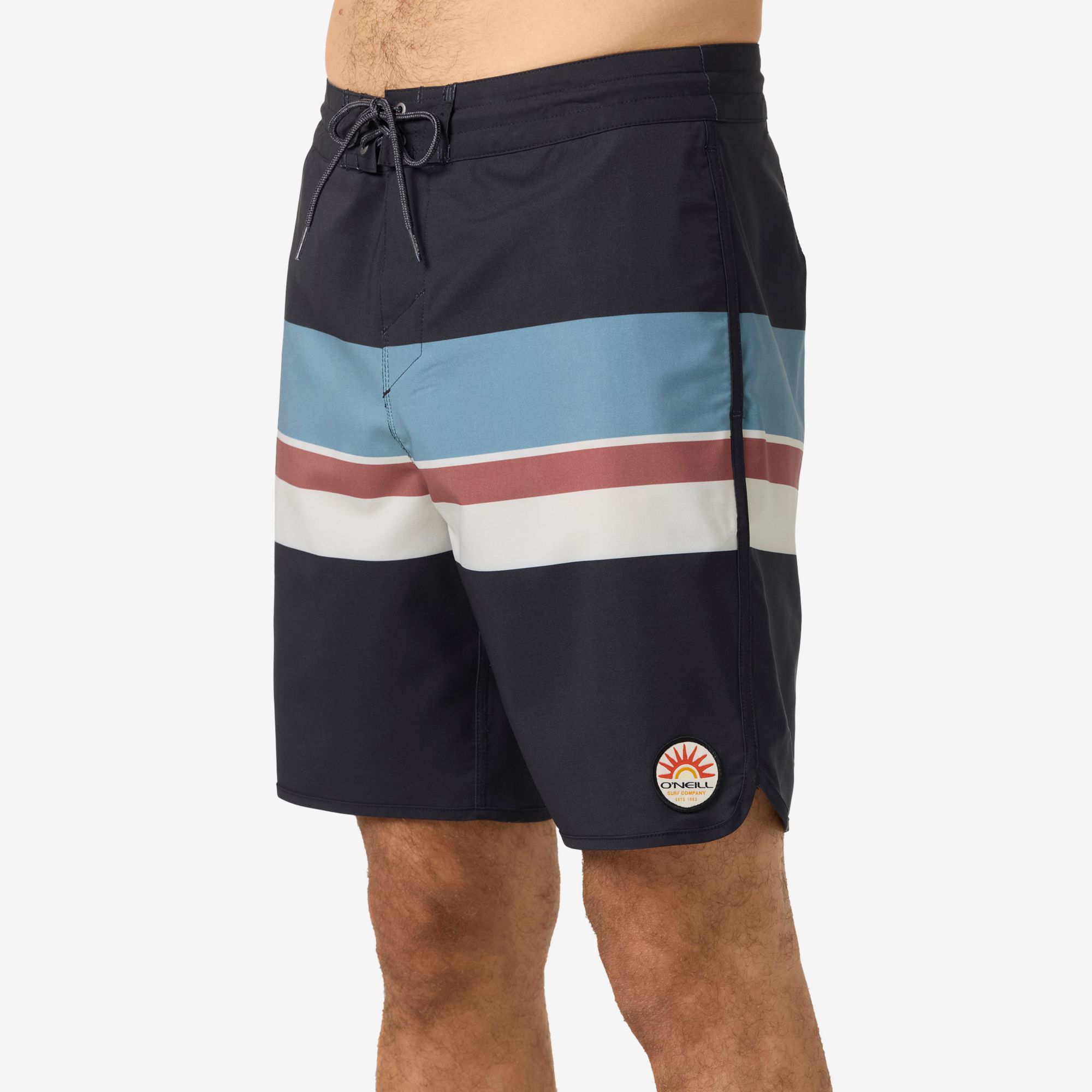 O'Neill Men's Cruzer Stripe Scallop 18" Boardshorts product image