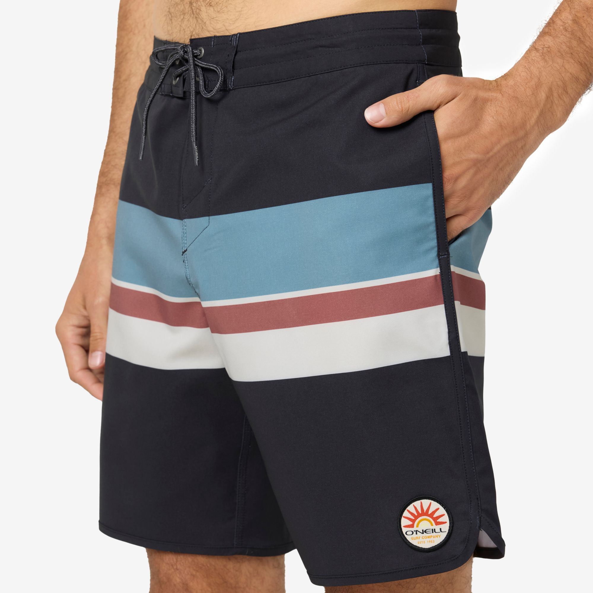 O'Neill Men's Cruzer Stripe Scallop 18" Boardshorts product image