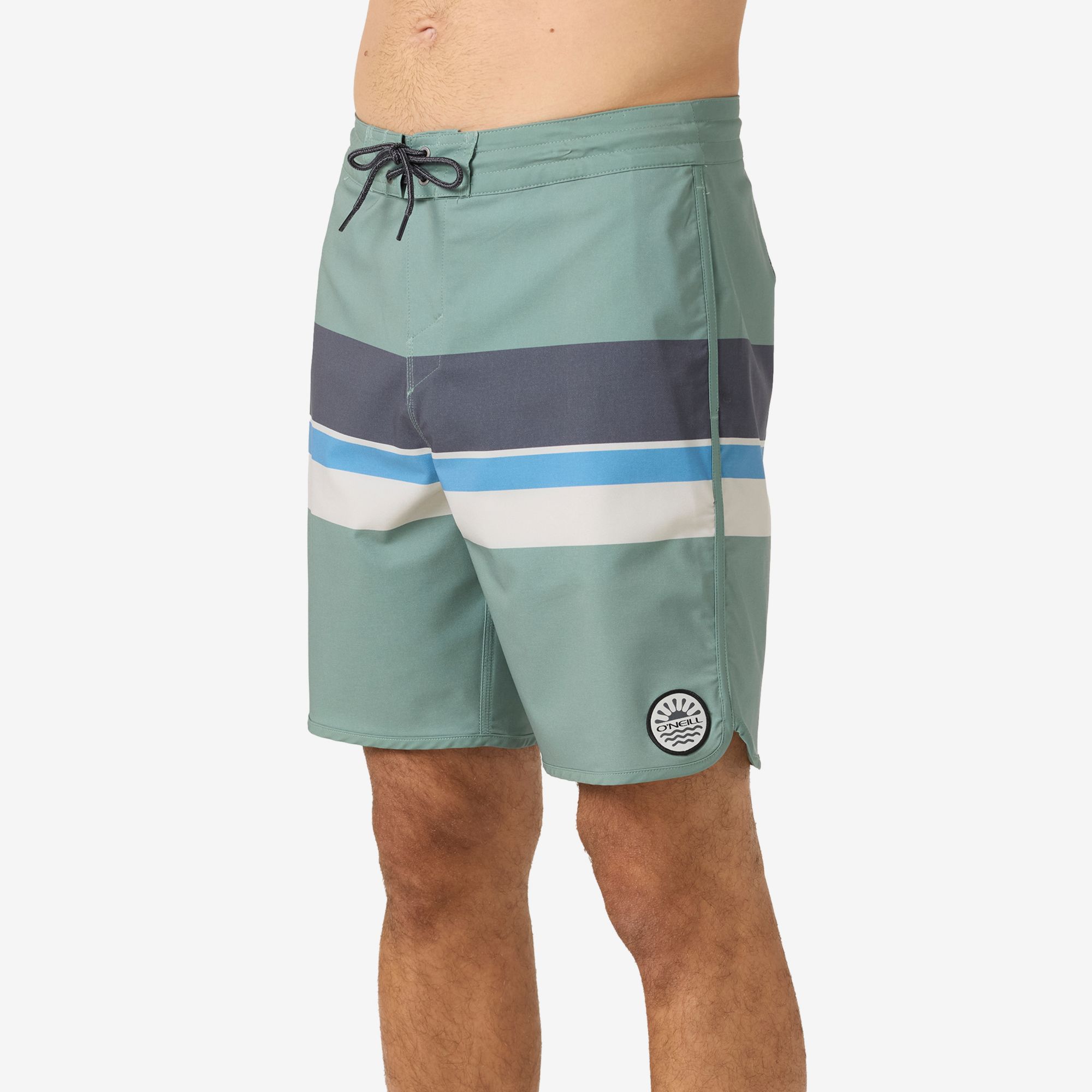 O'Neill Men's Cruzer Stripe Scallop 18" Boardshorts product image