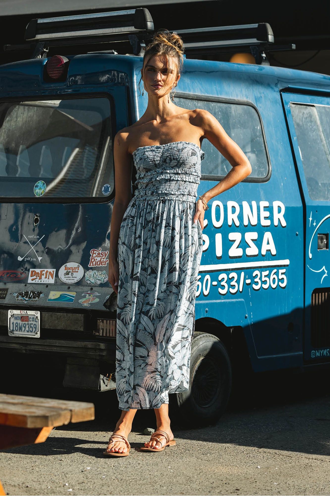 O'Neill Women's Devyn Palmetto Floral Midi Dress product image