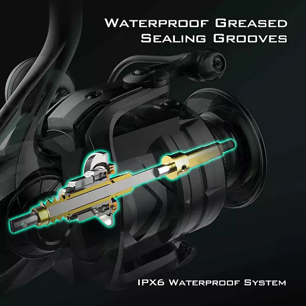 KastKing Brutus Spincast Fishing Reel and Kapstan Elite Saltwater Spinning  Reel-IPX6 Waterproof