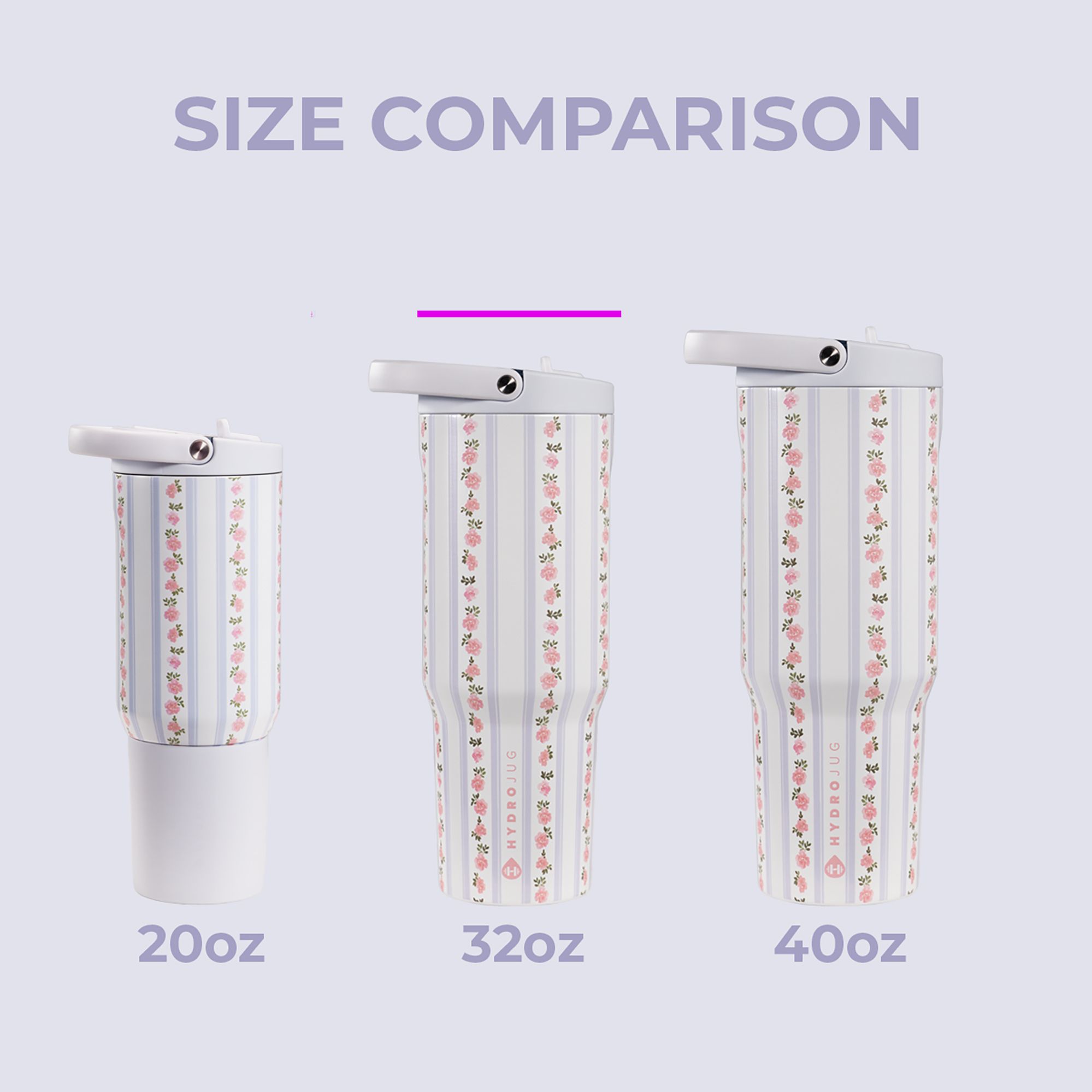 HYDROJUG 20 oz. Sport Bottle with Premium Finish - Spring Collection product image