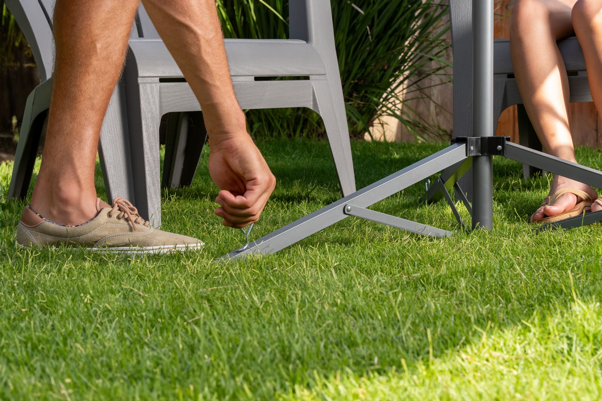 Sport-Brella 8' Premiere Umbrella with Freestand Base and Auger for Sand product image