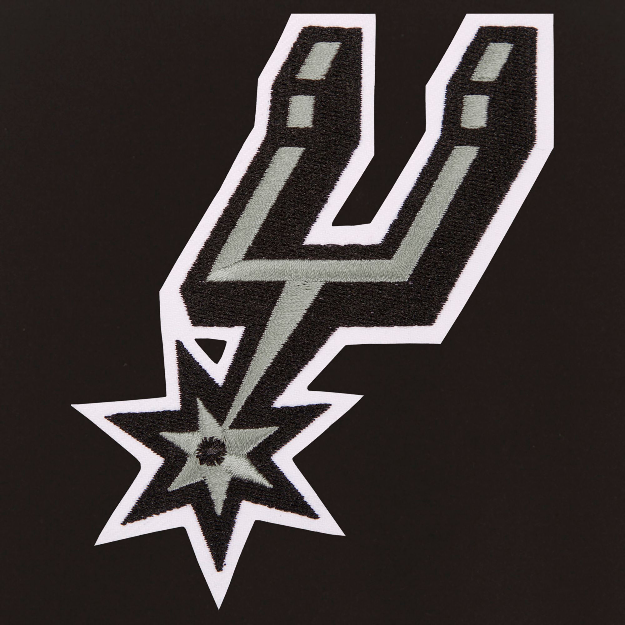 JH Design Men's San Antonio Spurs Black Varsity Jacket product image
