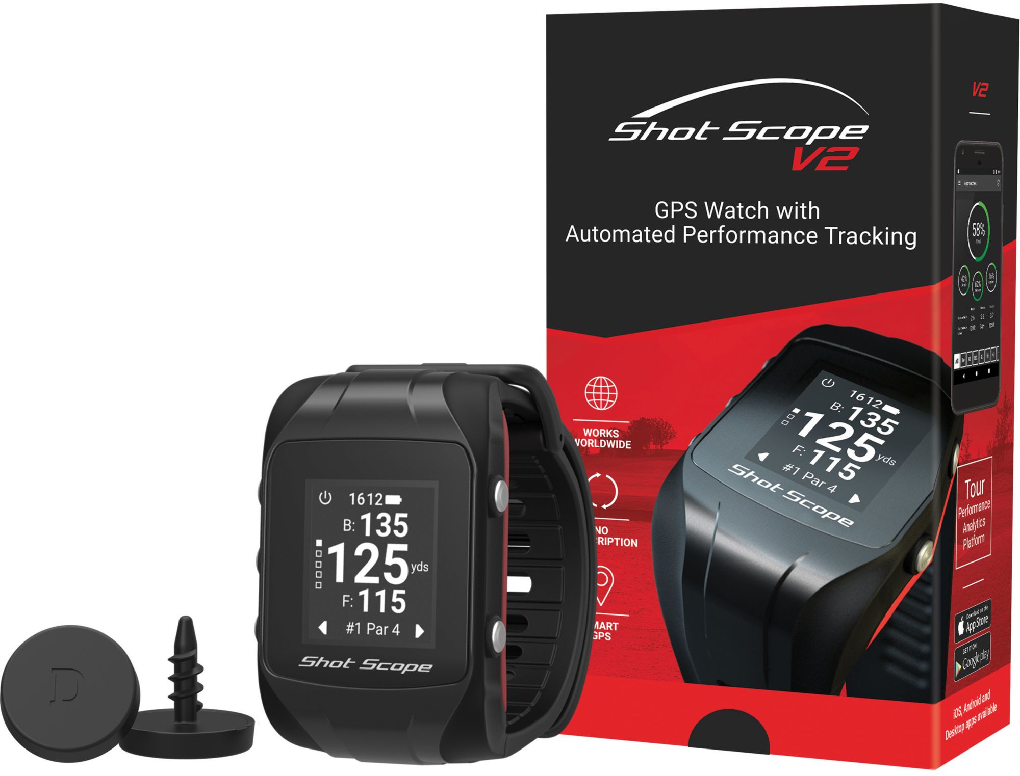 Shot Scope V2 Golf GPS + Performance Tracker product image