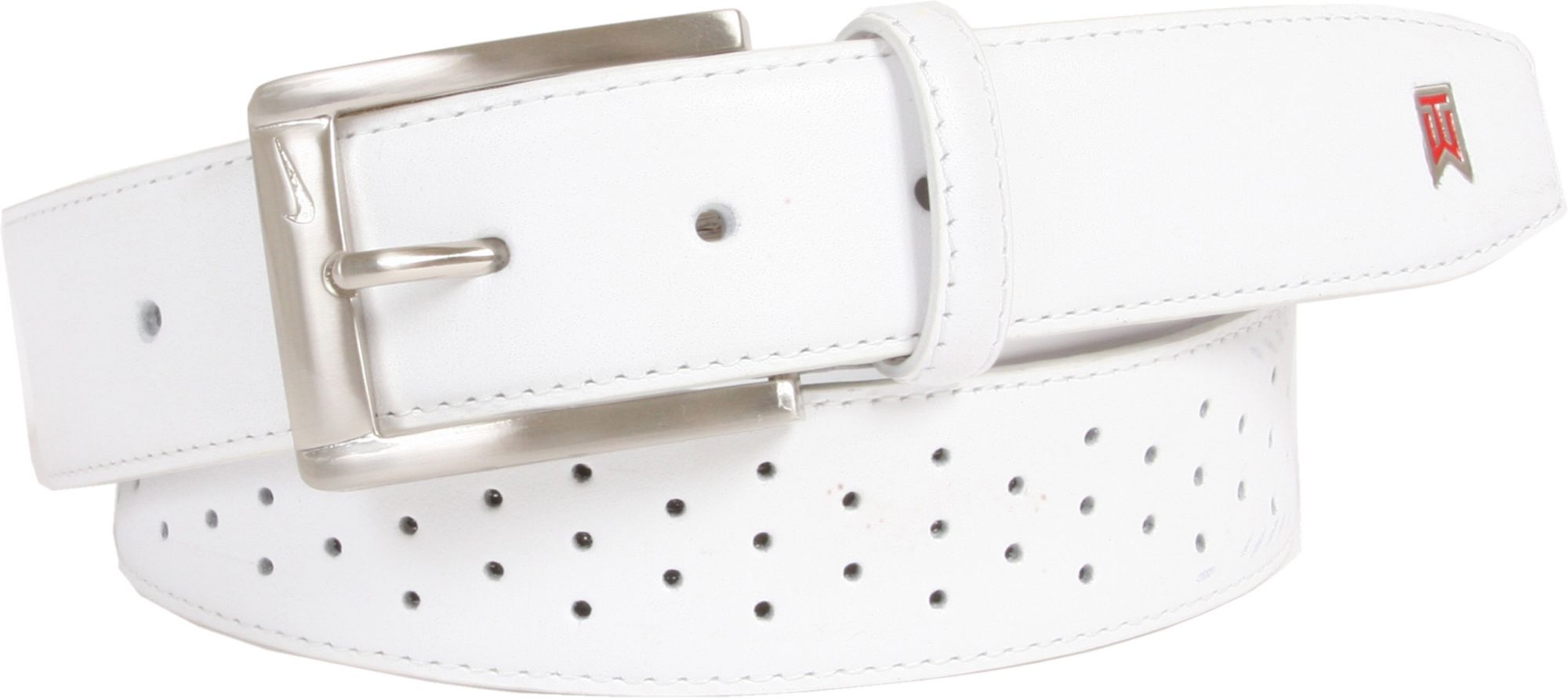 white nike golf belt