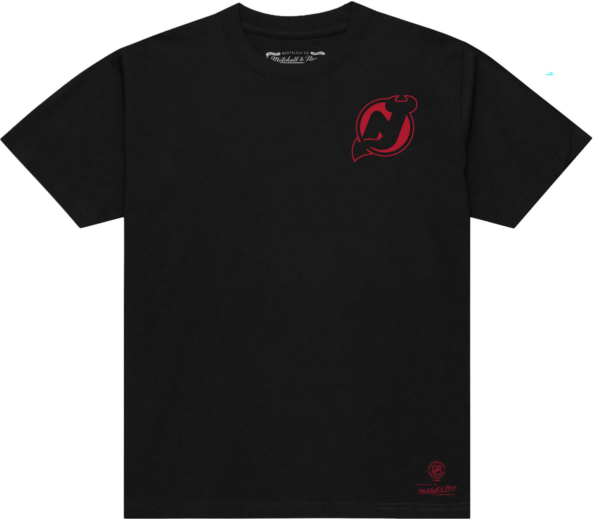 Mitchell & Ness Men's New Jersey Devils Black Penalty Box T-Shirt