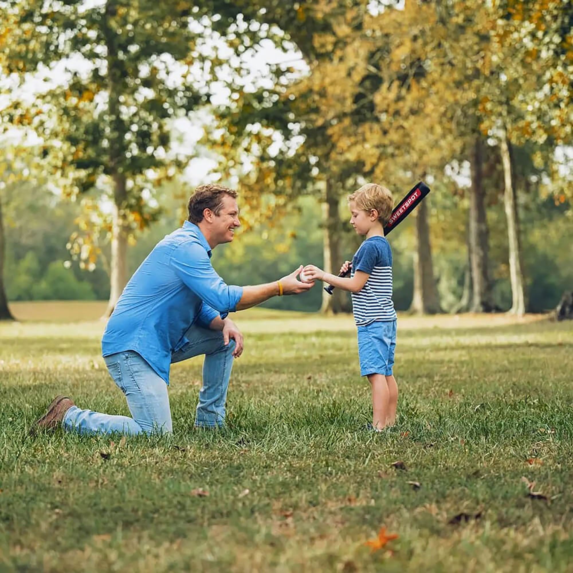 SweetSpot 24" Plastic Junior Big Barrel Baseball Bat and Ball Set product image