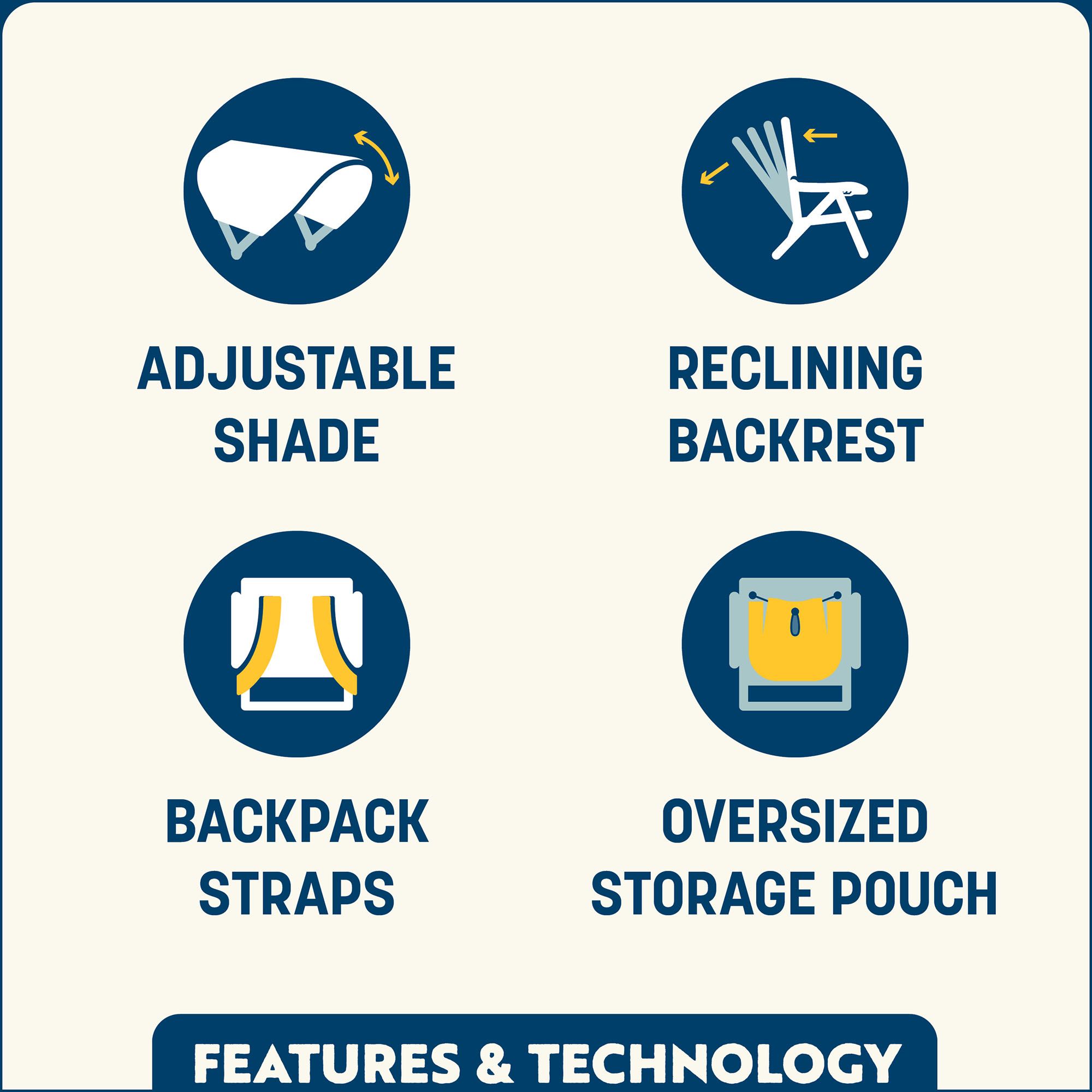 GCI Outdoor SunShade Backpack Beach Chair product image