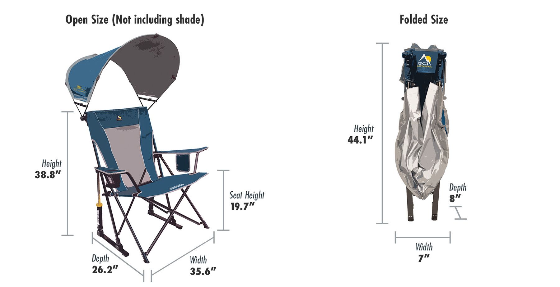 GCI Outdoor SunShade Comfort Pro Rocker Chair product image