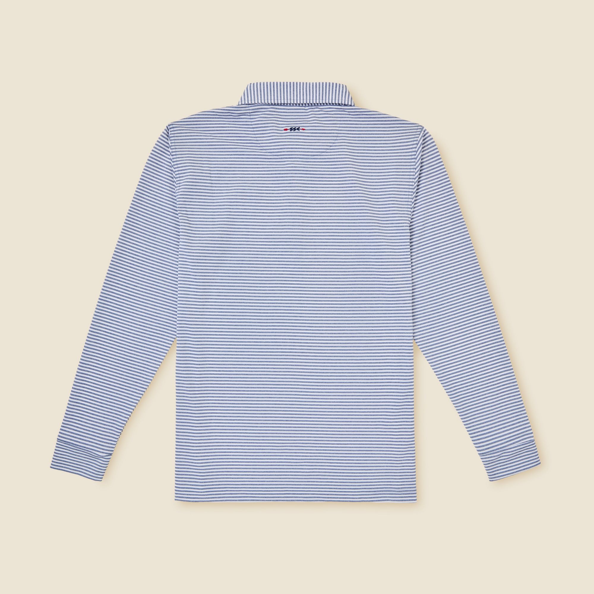 Sugarloaf Social Club Men's Striped Long Sleeve Pique Golf Polo product image