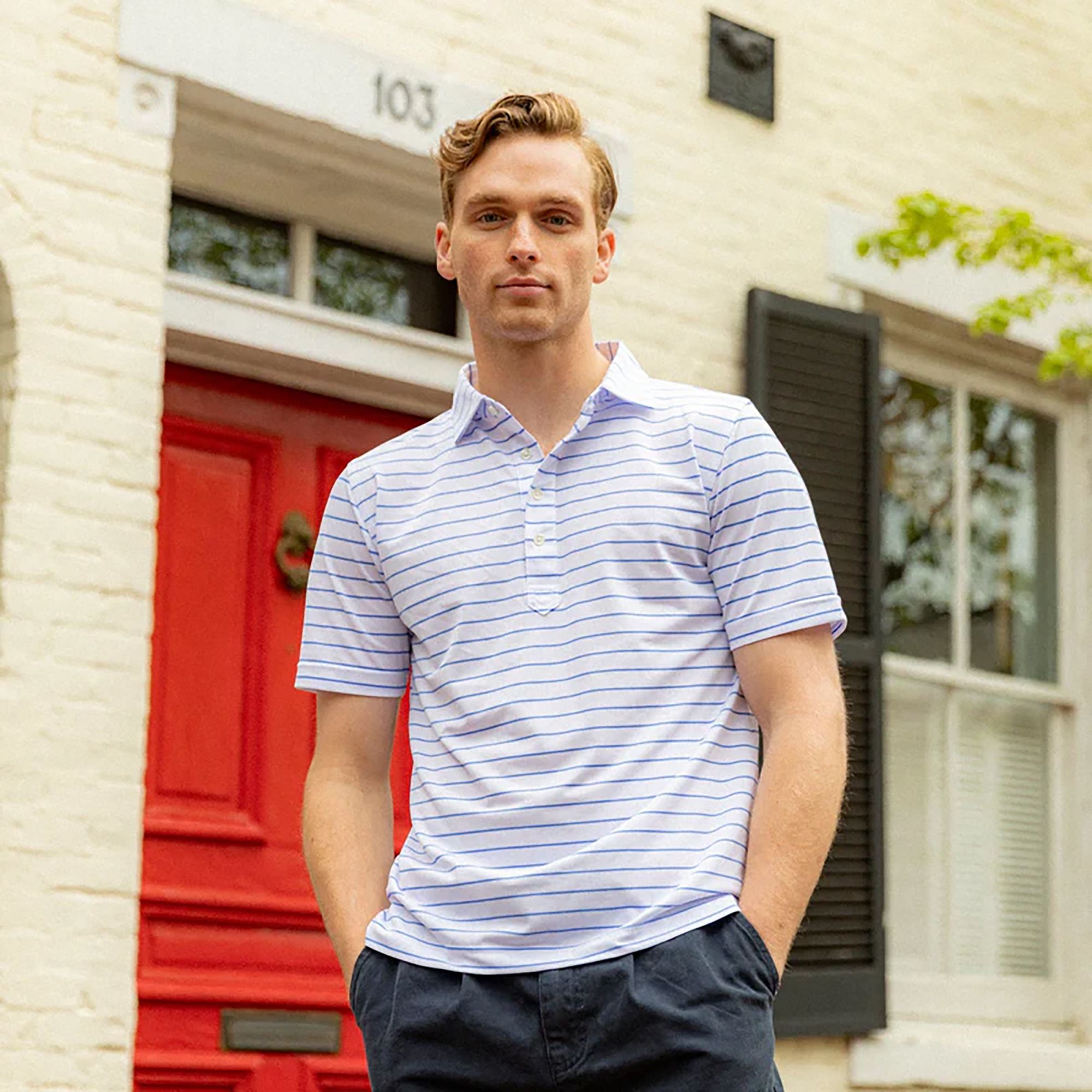 Sugarloaf Social Club Men's Club Stripe Golf Polo product image