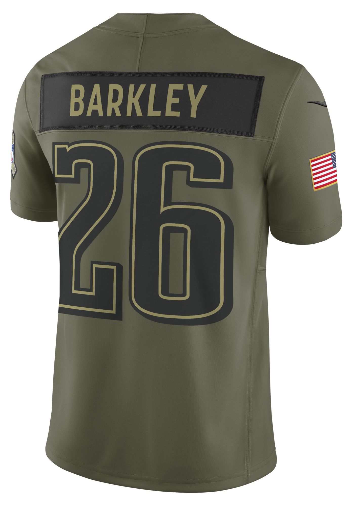 Nike Men's Philadelphia Eagles Saquon Barkley #26 Olive Salute to Service Limited Jersey product image