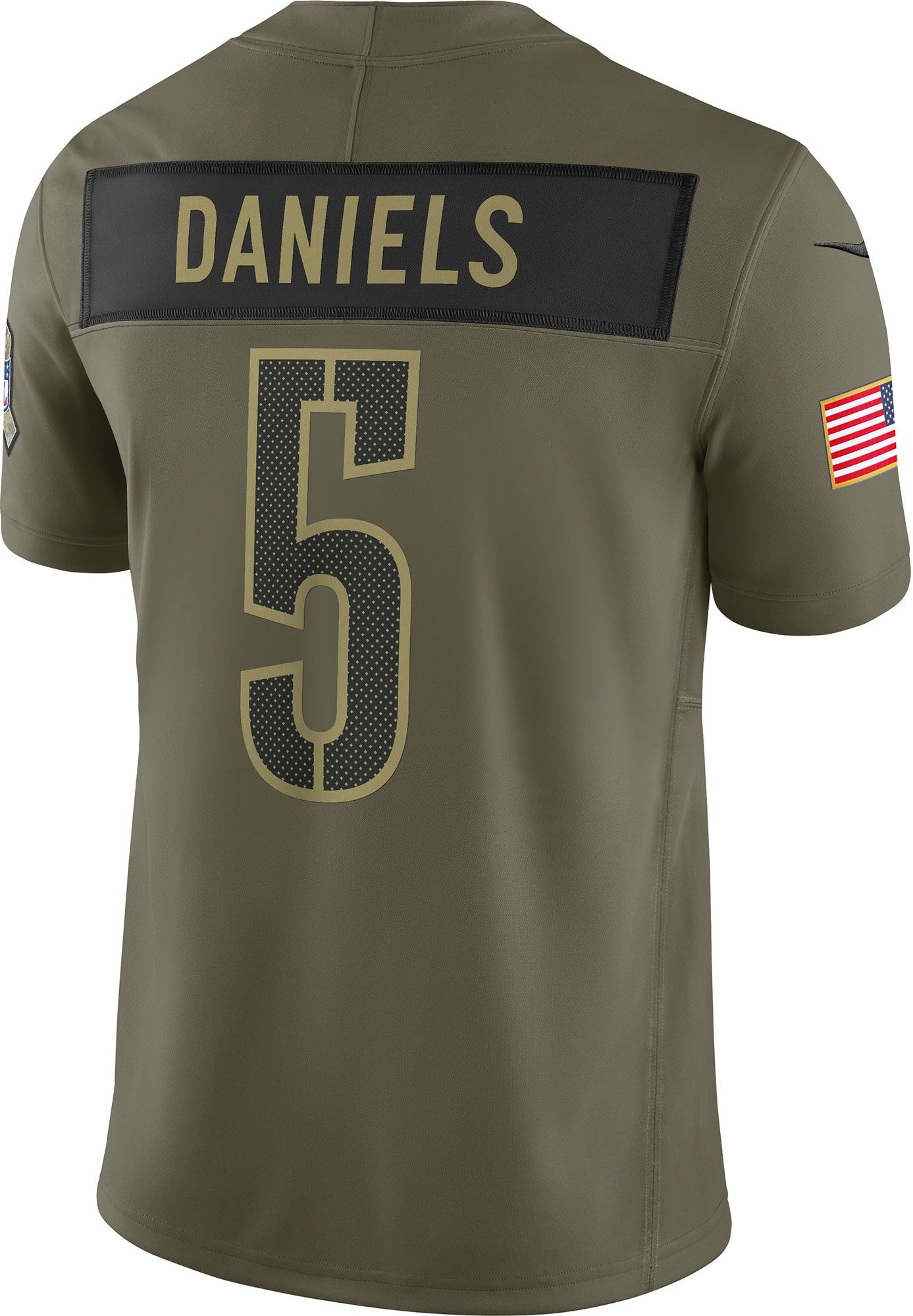 Nike Men's Washington Commanders Jayden Daniels #5 Olive Salute to Service Limited Jersey product image