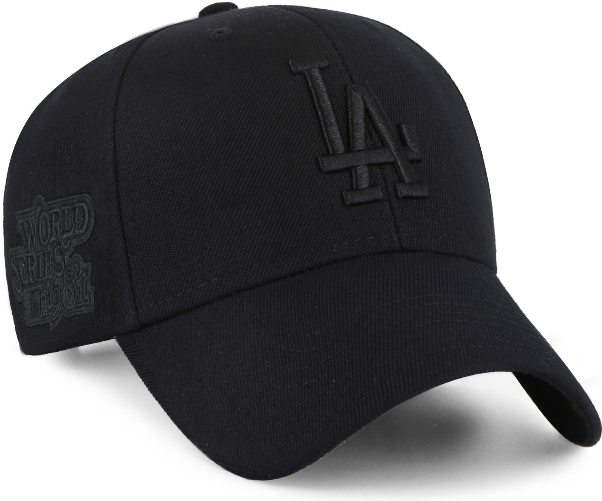 ''47 Men's Los Angeles Dodgers Black Sure Shot Snap MVP Adjustable Hat product image
