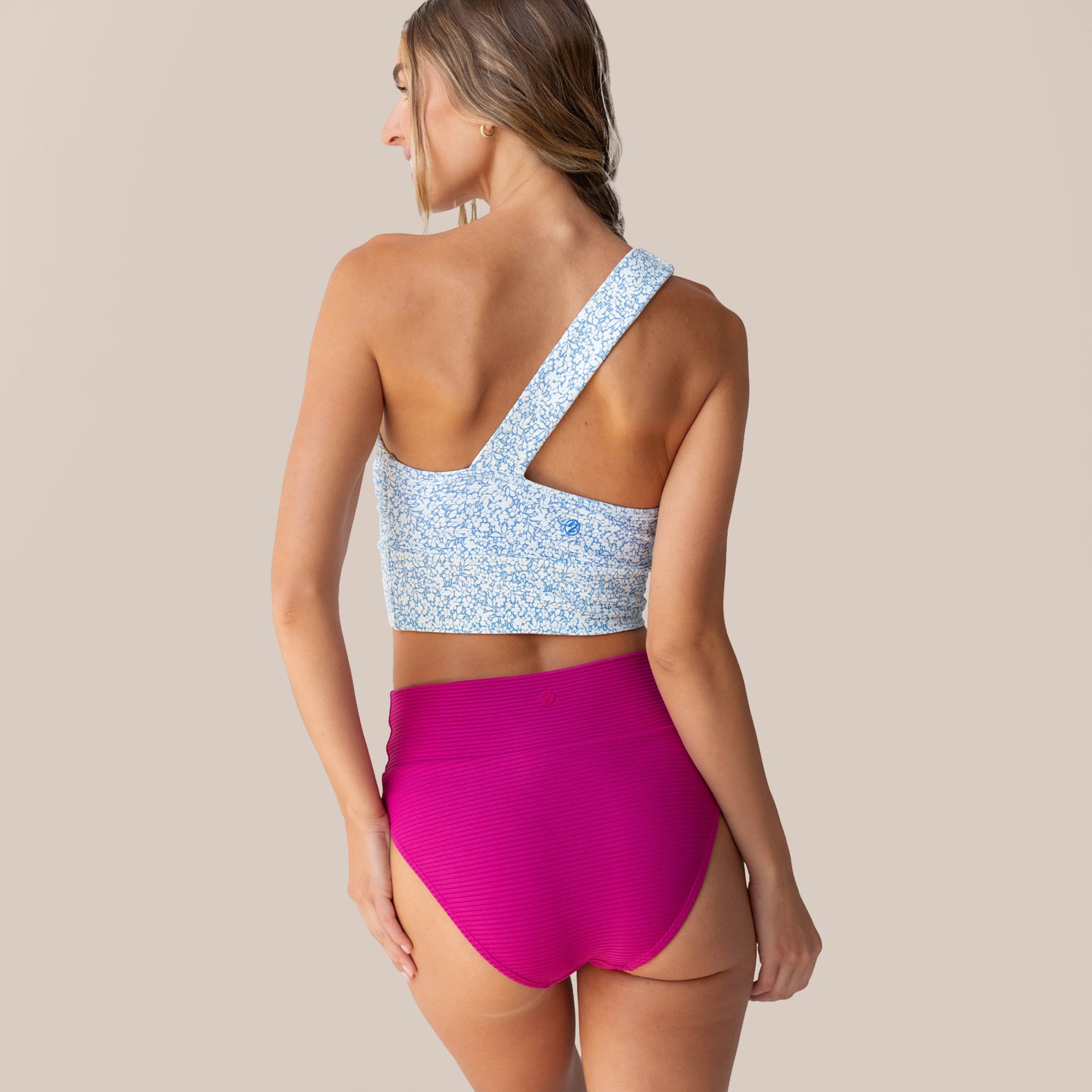 Nani Swimwear Women's One Shoulder Crop Bikini Top product image